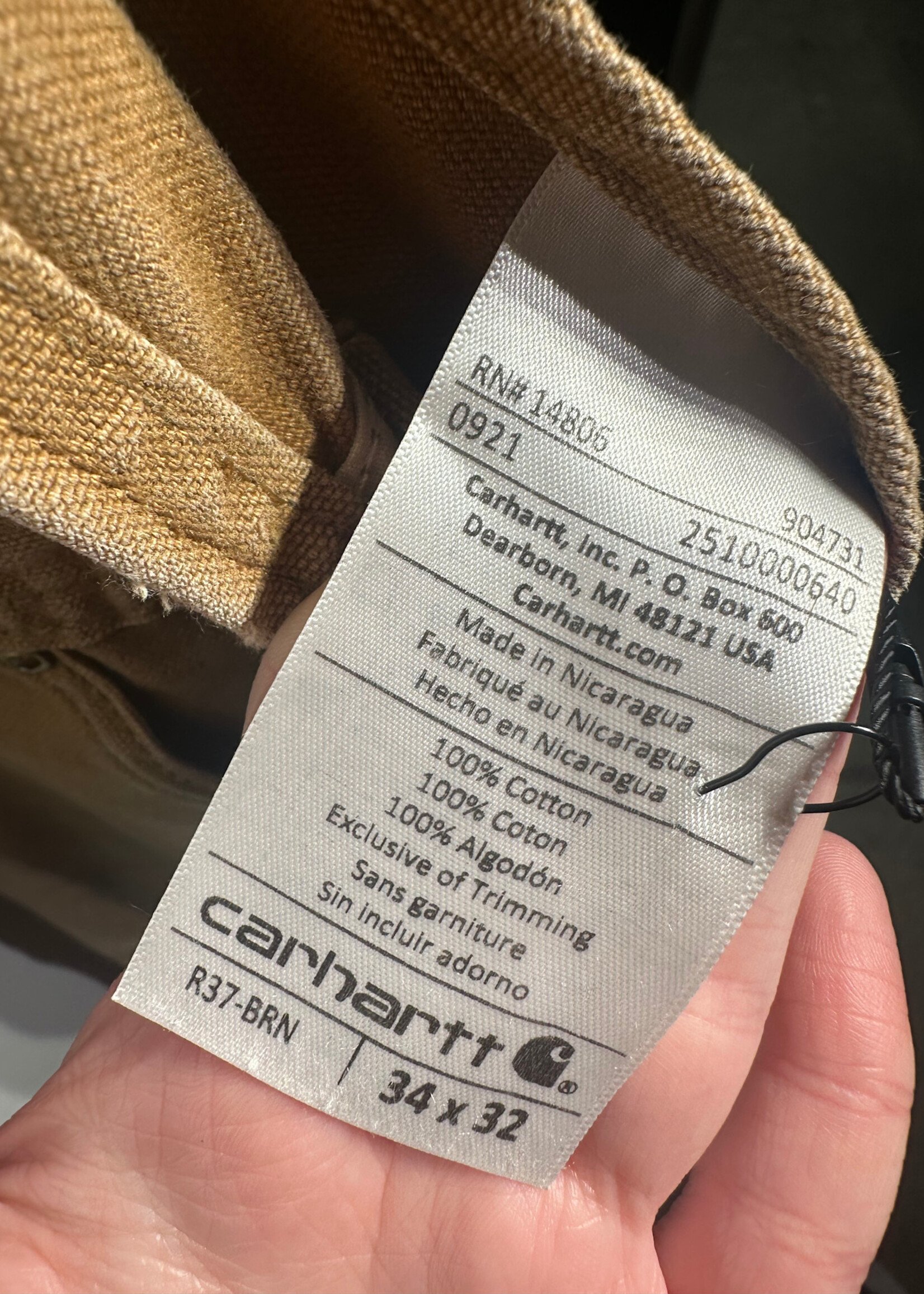 Carhartt Beige Overalls Masc 34/32