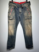 Bartack Y2K Two Tone Acid Washed Jeans 34