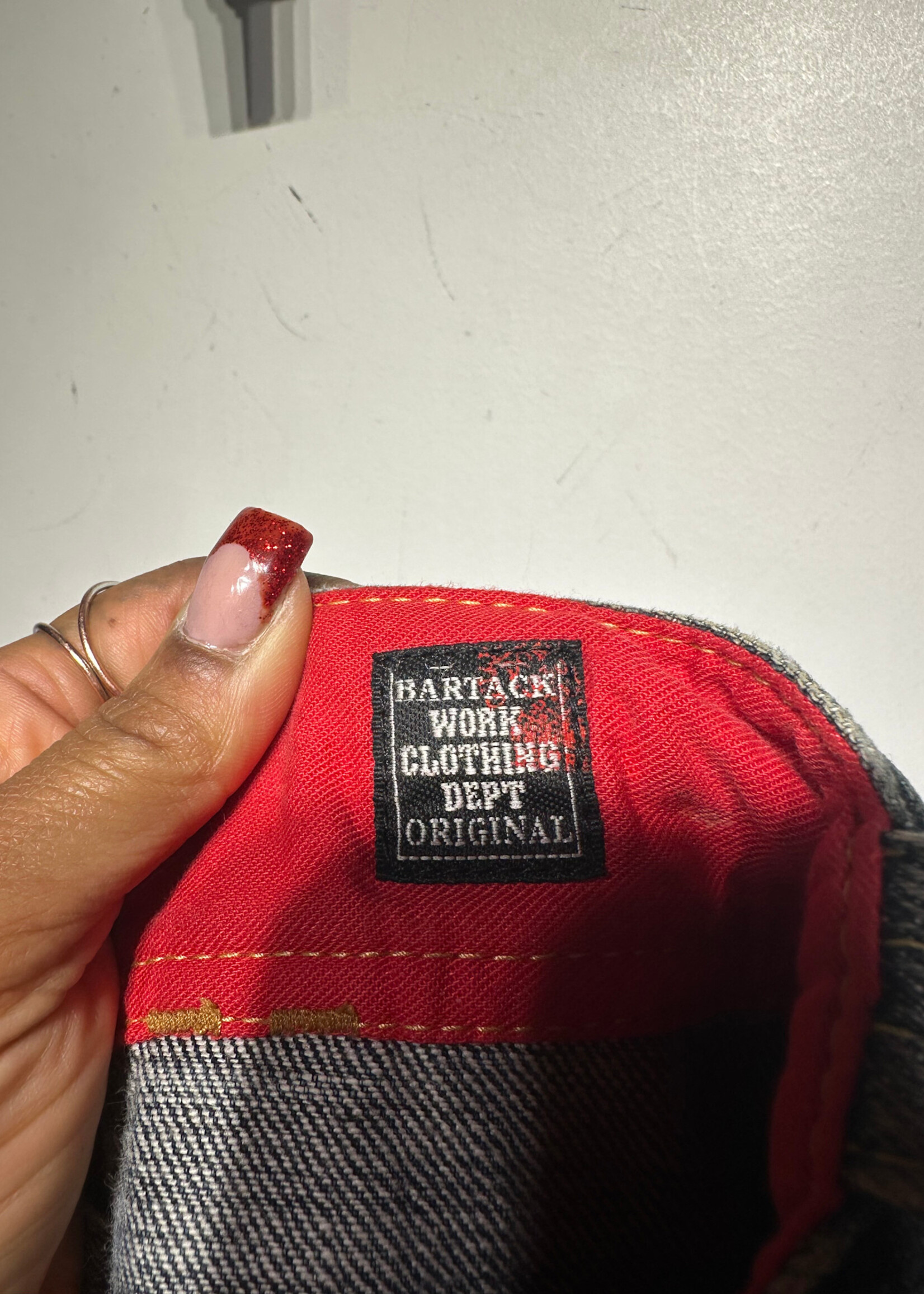 Bartack Y2K Two Tone Acid Washed Jeans 34