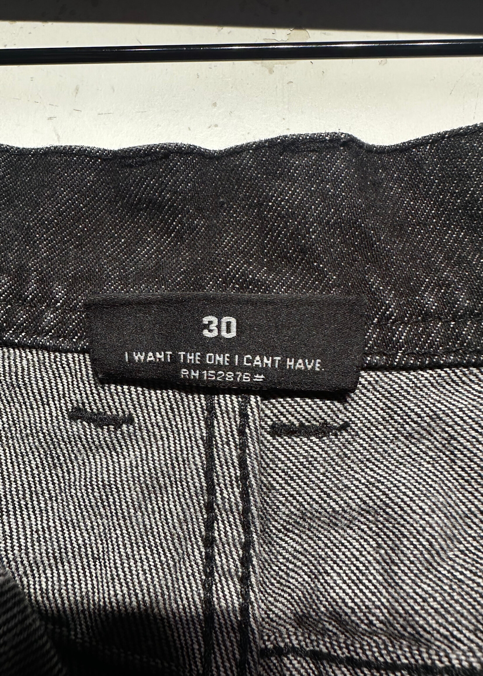 Pleasures Black Cursive Print Jeans Masc 30