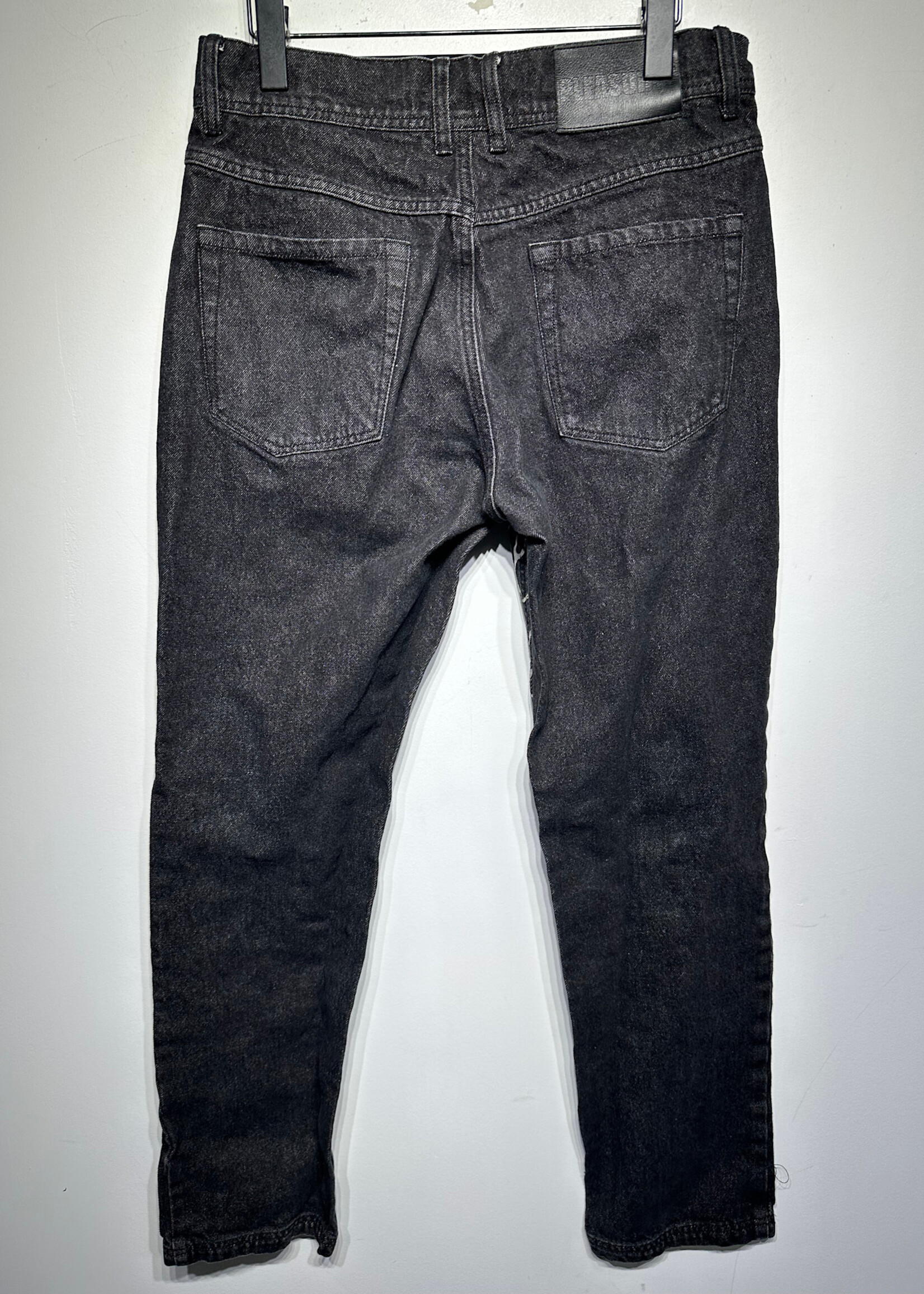 Pleasures Black Cursive Print Jeans Masc 30