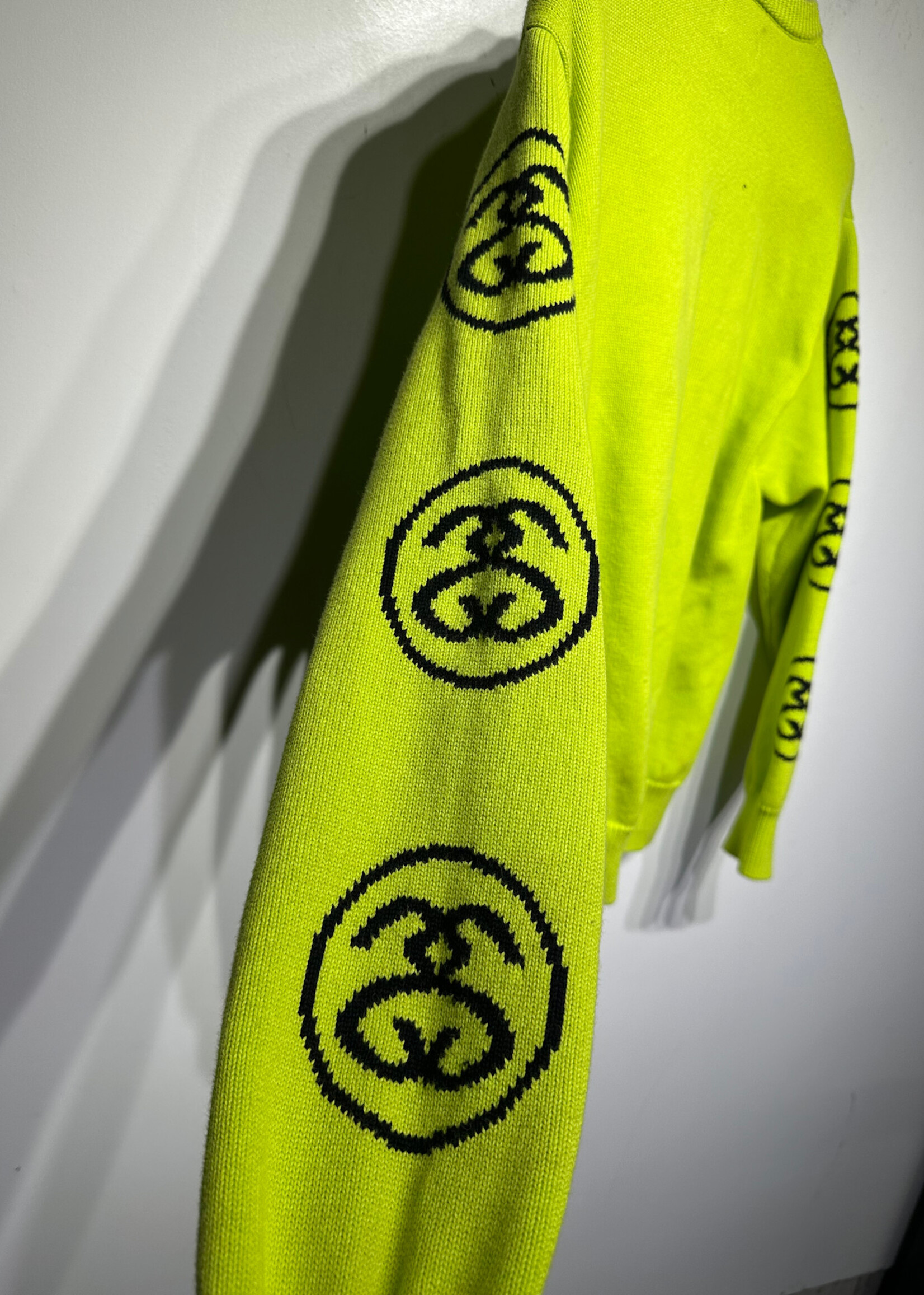 Stussy Neon Green Sweater L