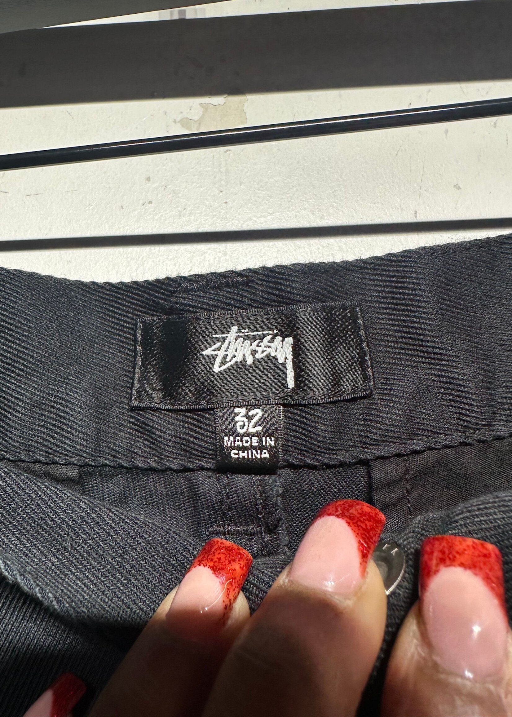 Stussy Workwear Black Shorts Masc 32