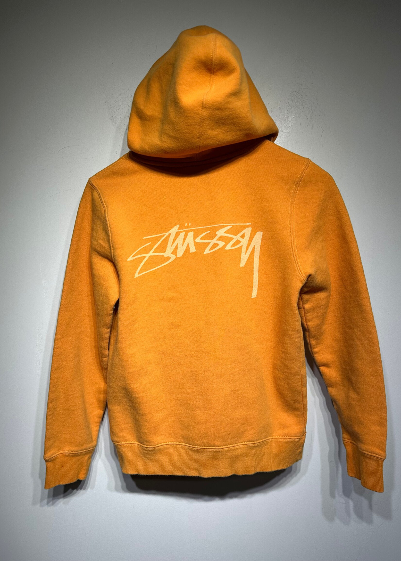 Stussy Orange Hoodie Fem S