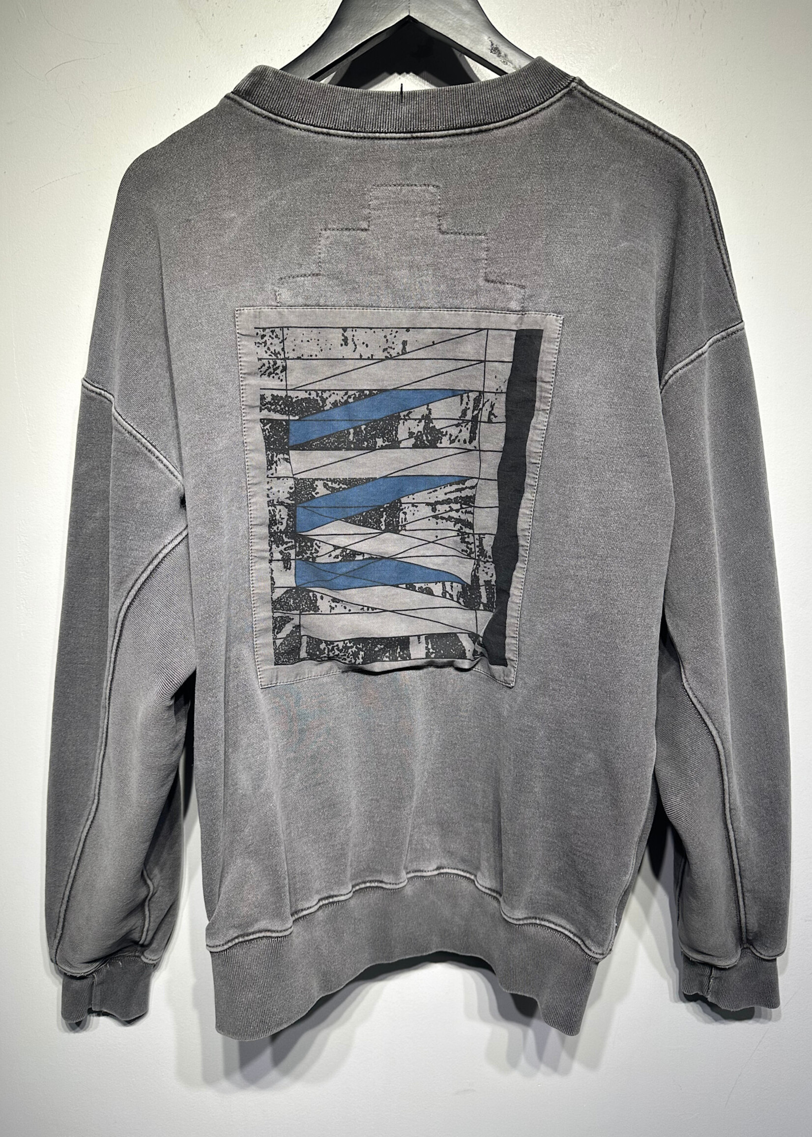 Cavempt Gray Patch Crewneck L Masc