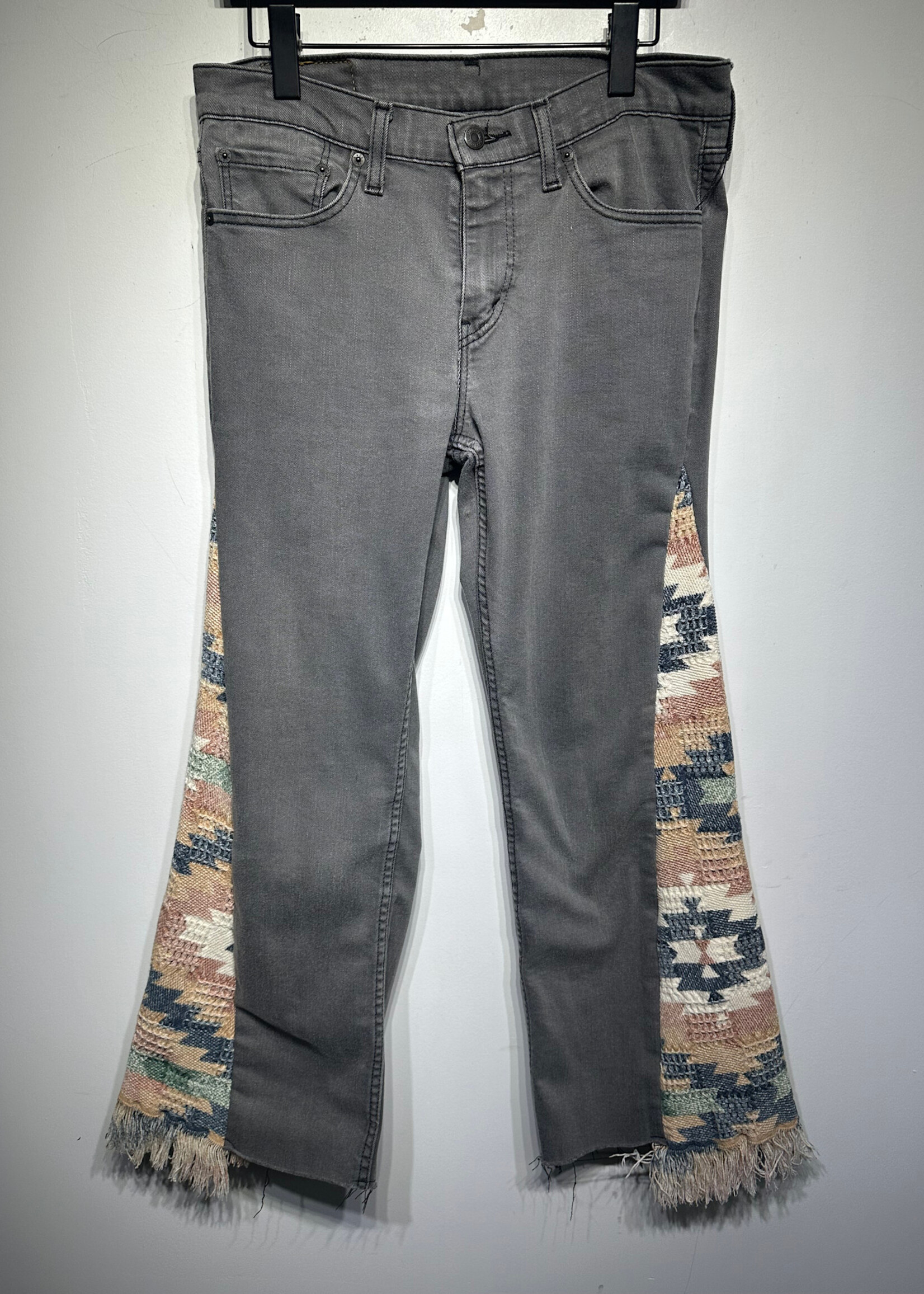 Levi's 511 Grey Blanket Flare Jeans Unisex 32