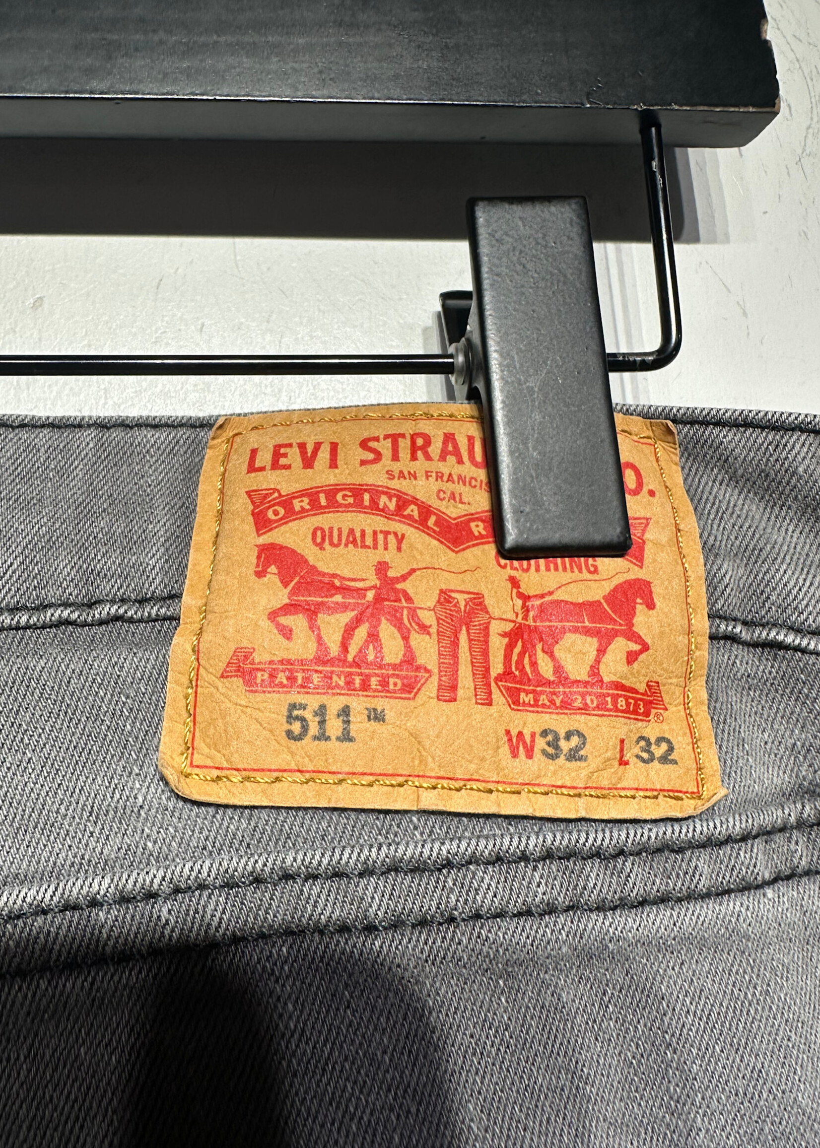 Levi's 511 Grey Blanket Flare Jeans Unisex 32