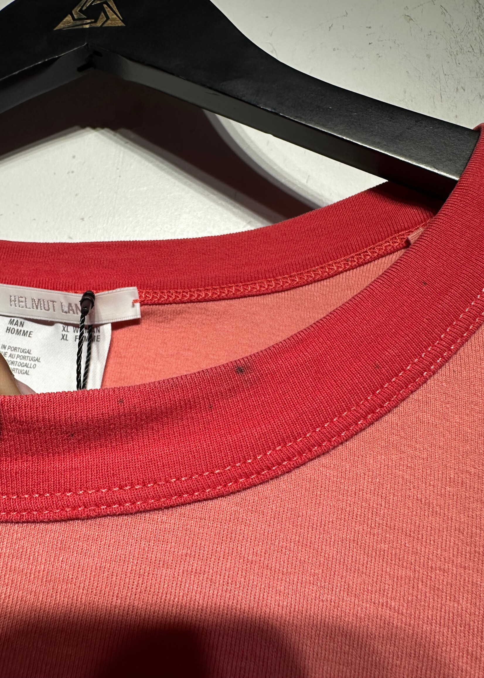 Helmut Lang Copyright Red Ringer Tee Masc L AS IS