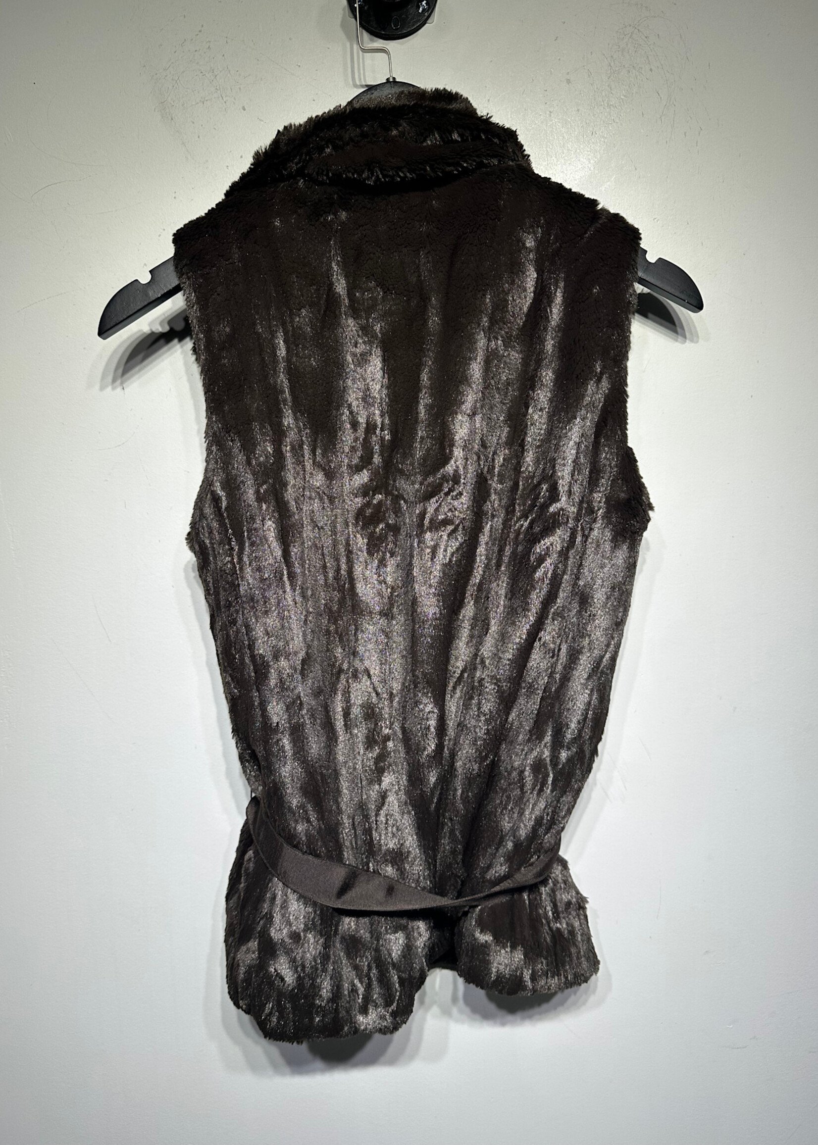 Banana Republic Y2K Green Faux Fur Vest XS