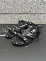 Mcqueen Black Stud Sandals 36/6