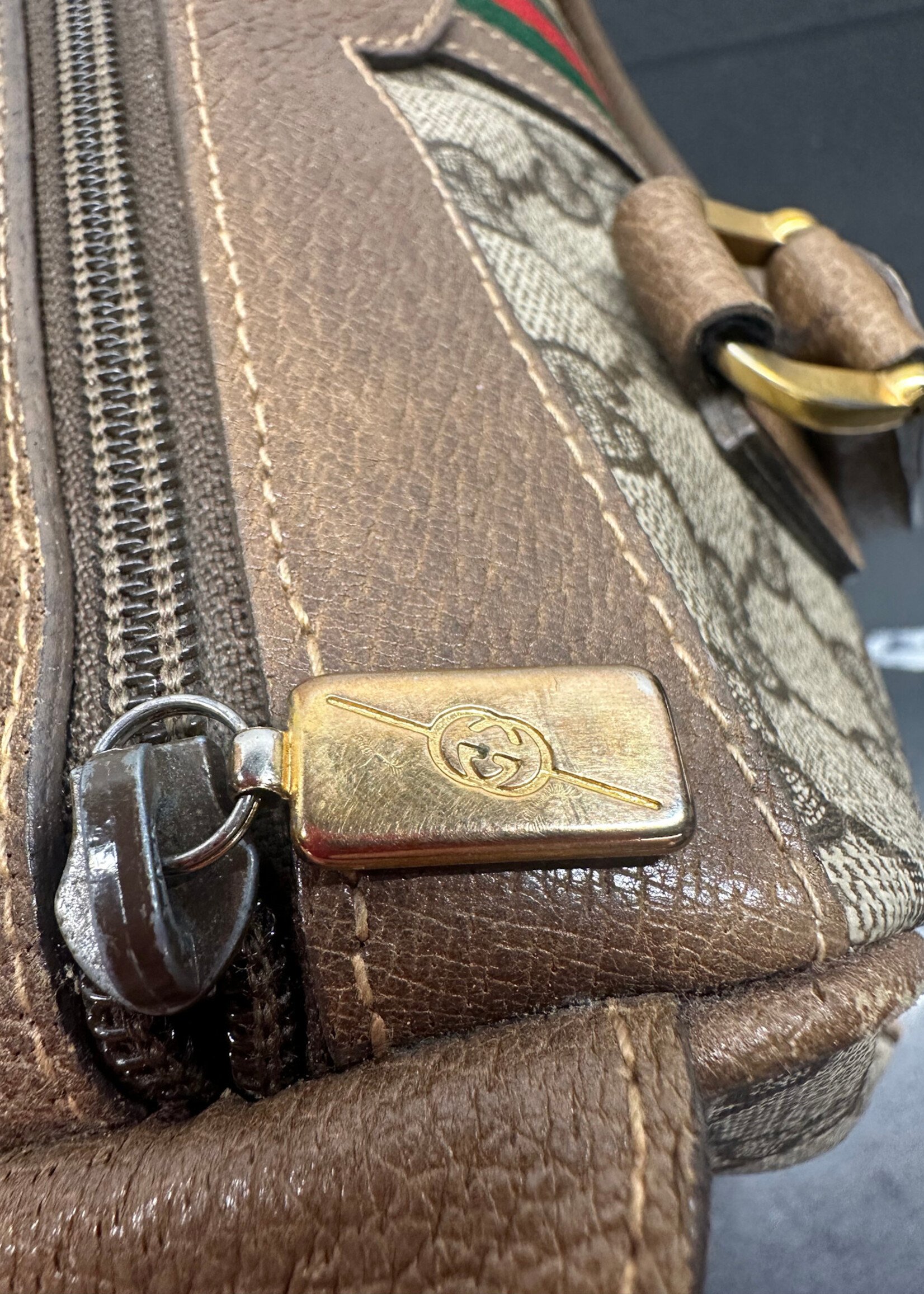 70s Gucci Boston Monogram Bag