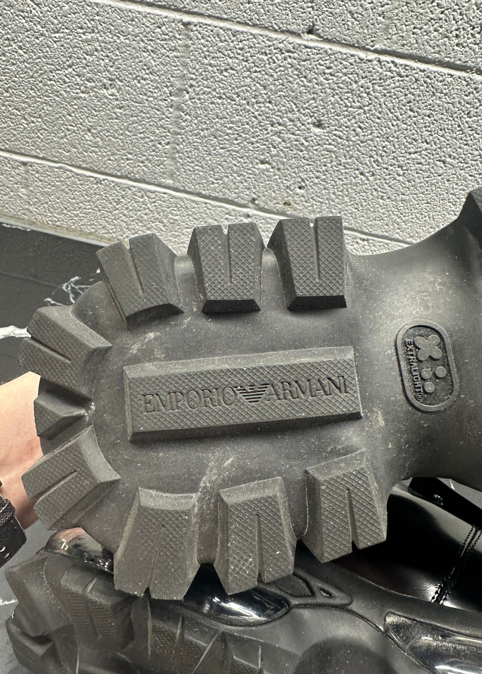 Emporio Armani Black Patent Boots 6