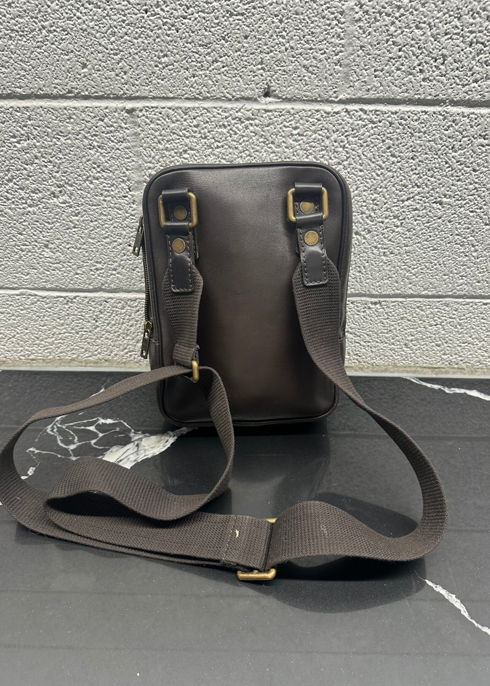 Louis Vuitton Brown Leather Satchel