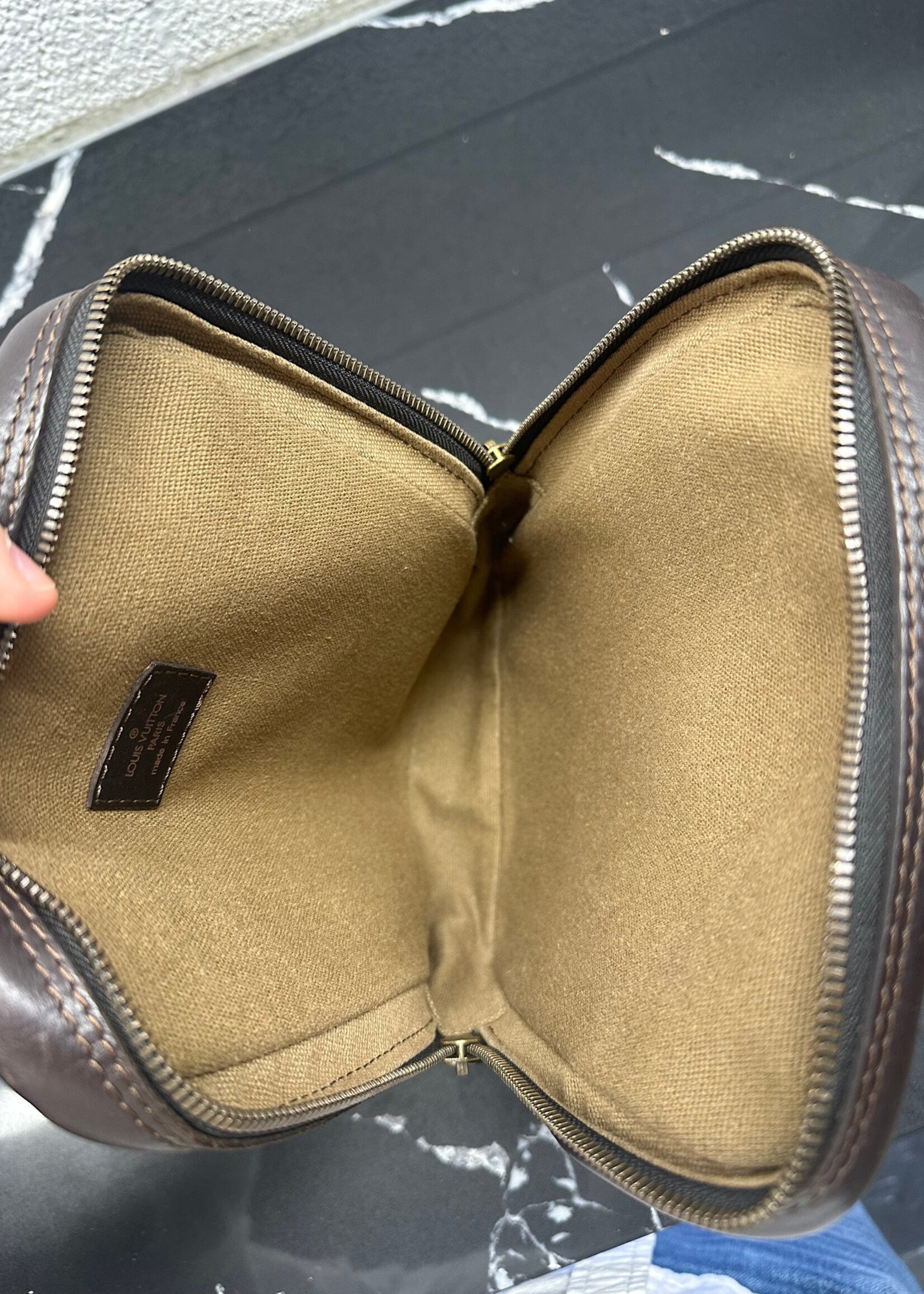 Louis Vuitton Brown Leather Satchel