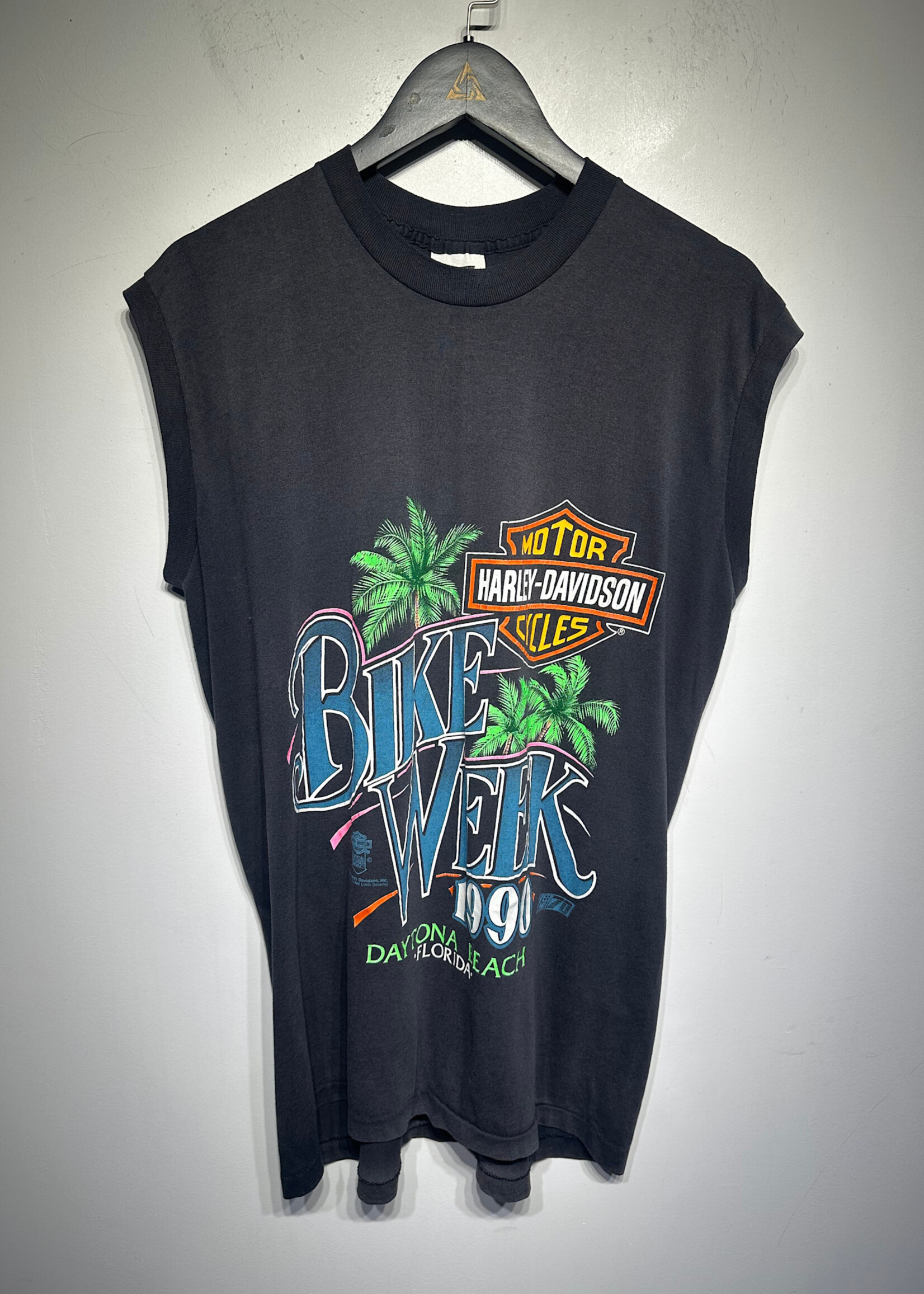 Harley 1990 Bike Week Black Tank XL