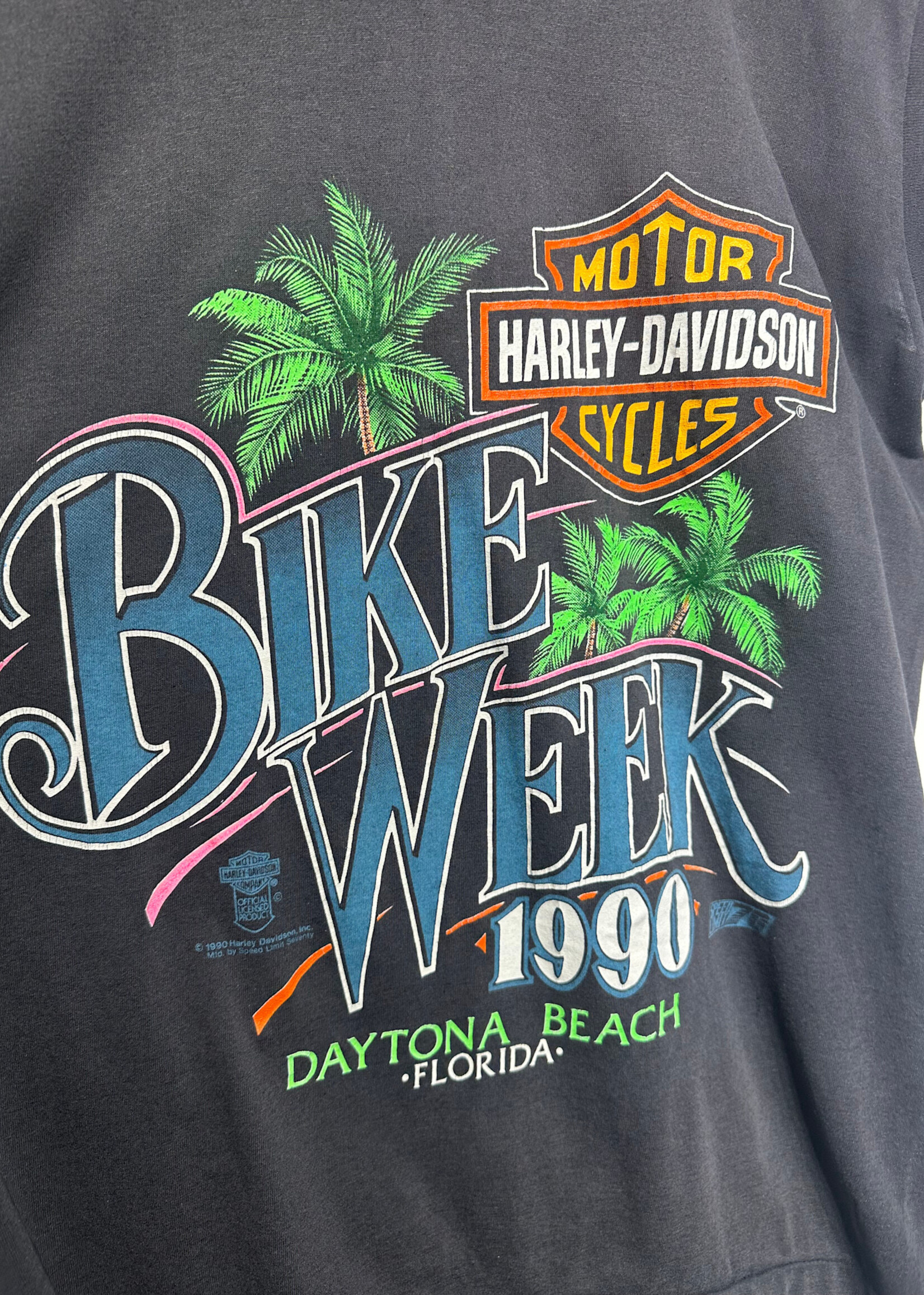 Harley 1990 Bike Week Black Tank XL