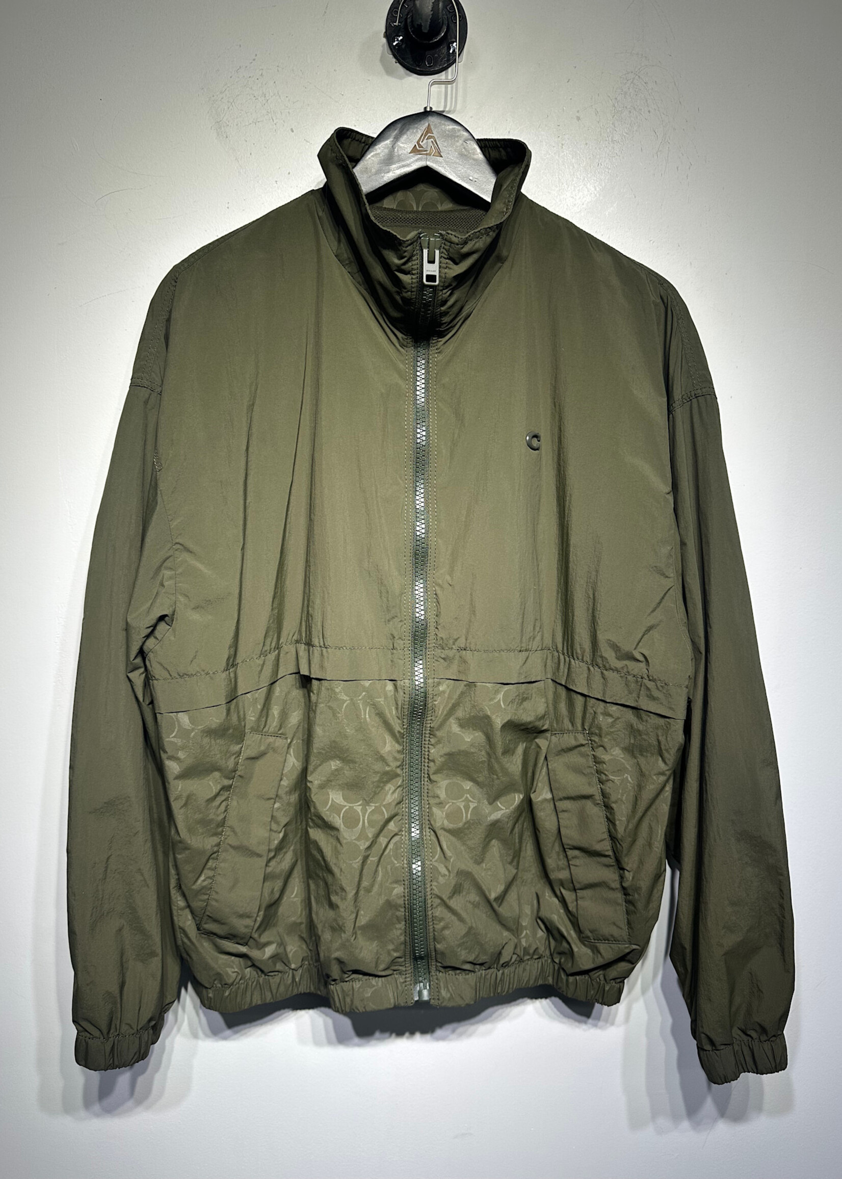 Coach Green Mono Collar Windbreaker L