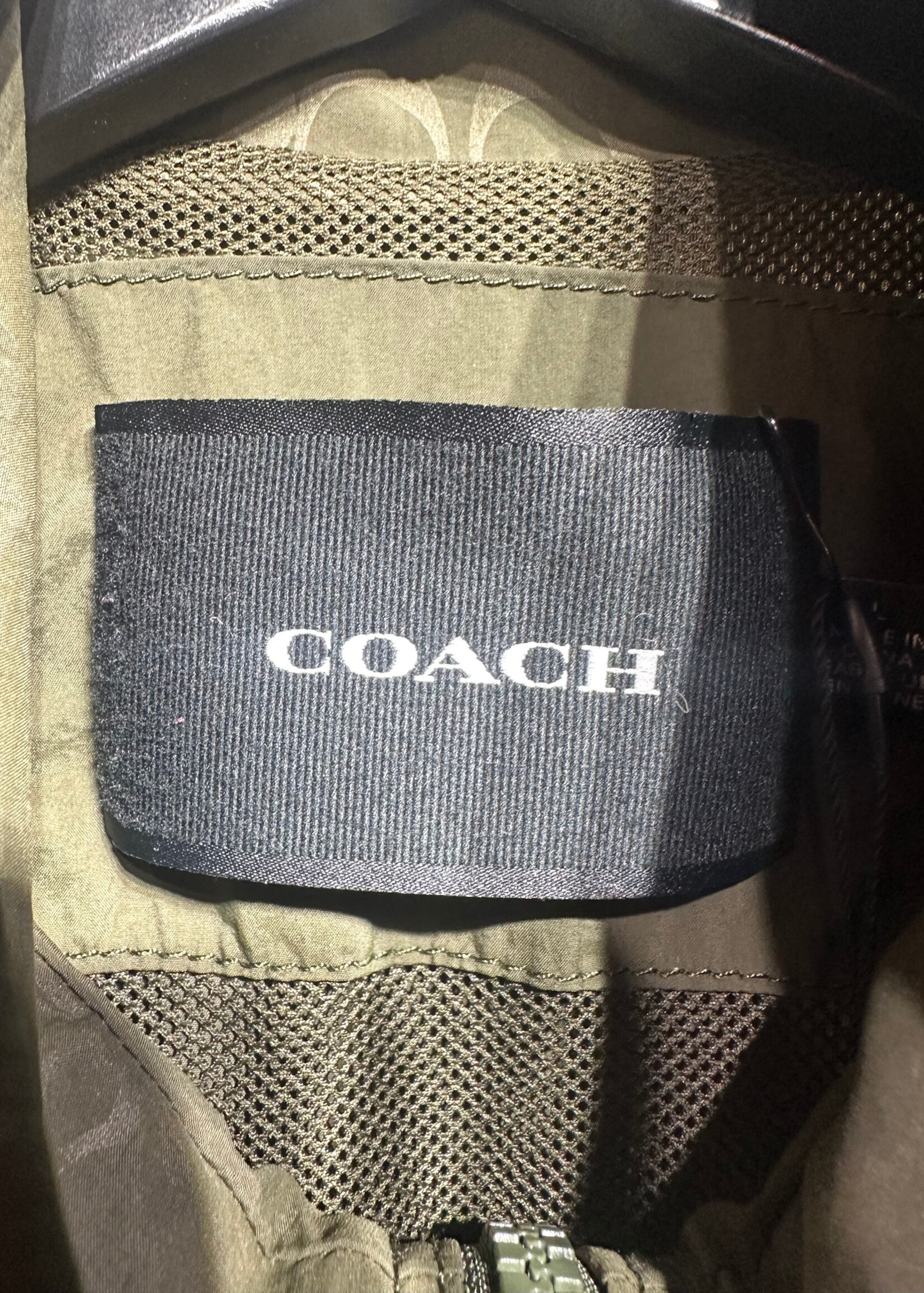 Coach Green Mono Collar Windbreaker L