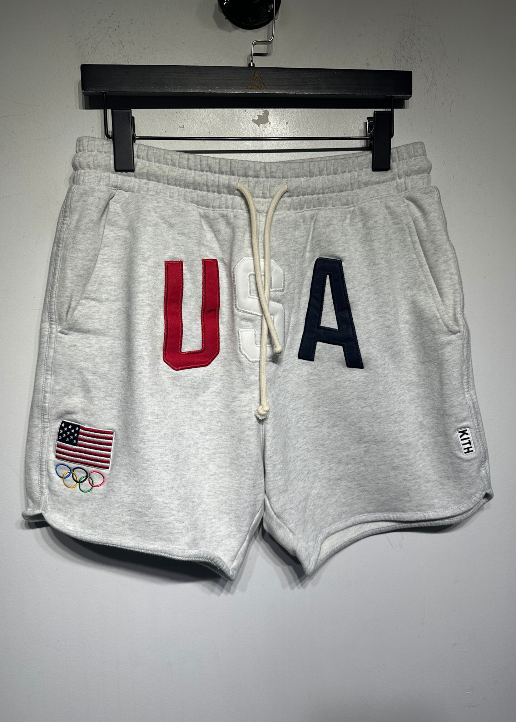 Kith USA Grey Olympics Shorts S/Masc 30