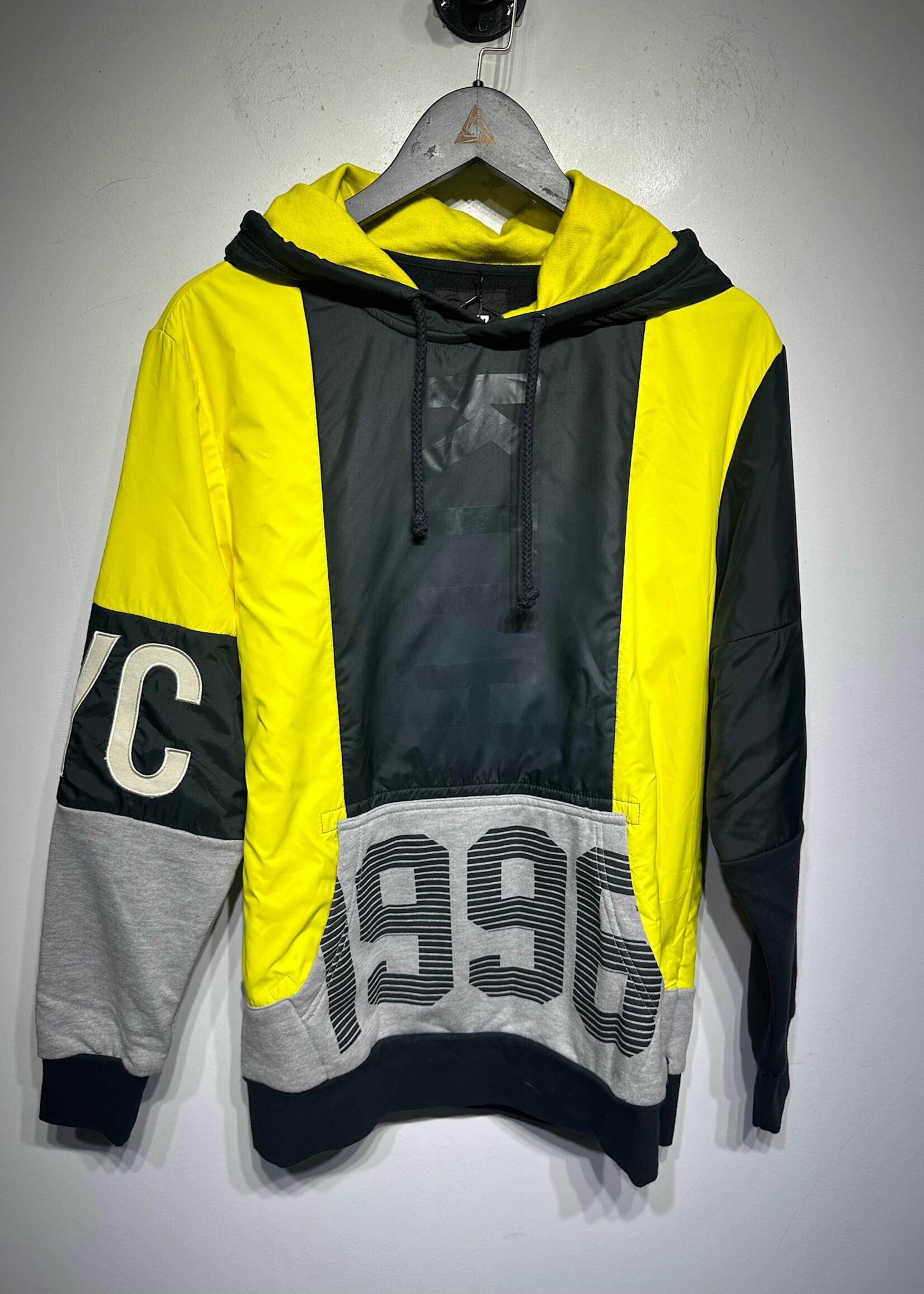 Kith x Pony Yellow Black Hoodie S