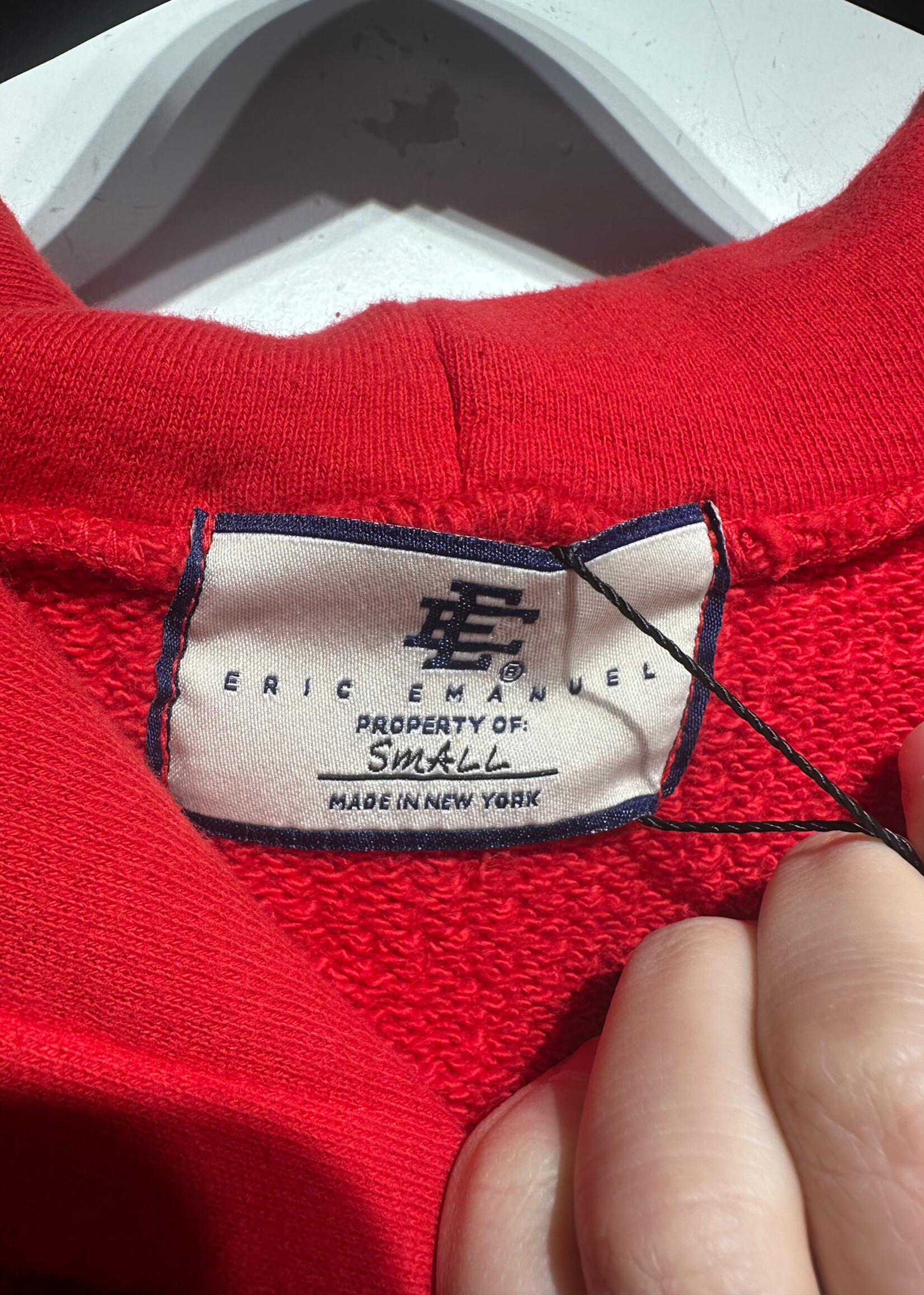Eric Emanuel Red Logo Hoodie S