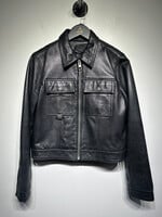 Ksubi Lamb Skin Black Leather Jacket Fem S