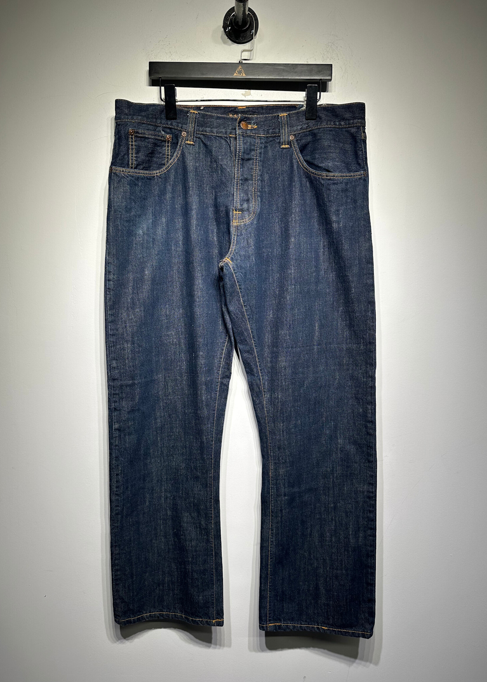 Nudie Jeans Dark Wash Straight Fit Jeans Masc 38