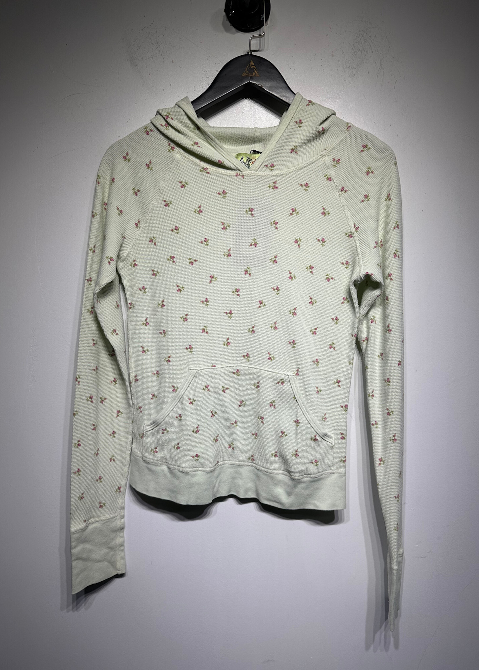 Juicy Couture Light Green Floral Hoodie L