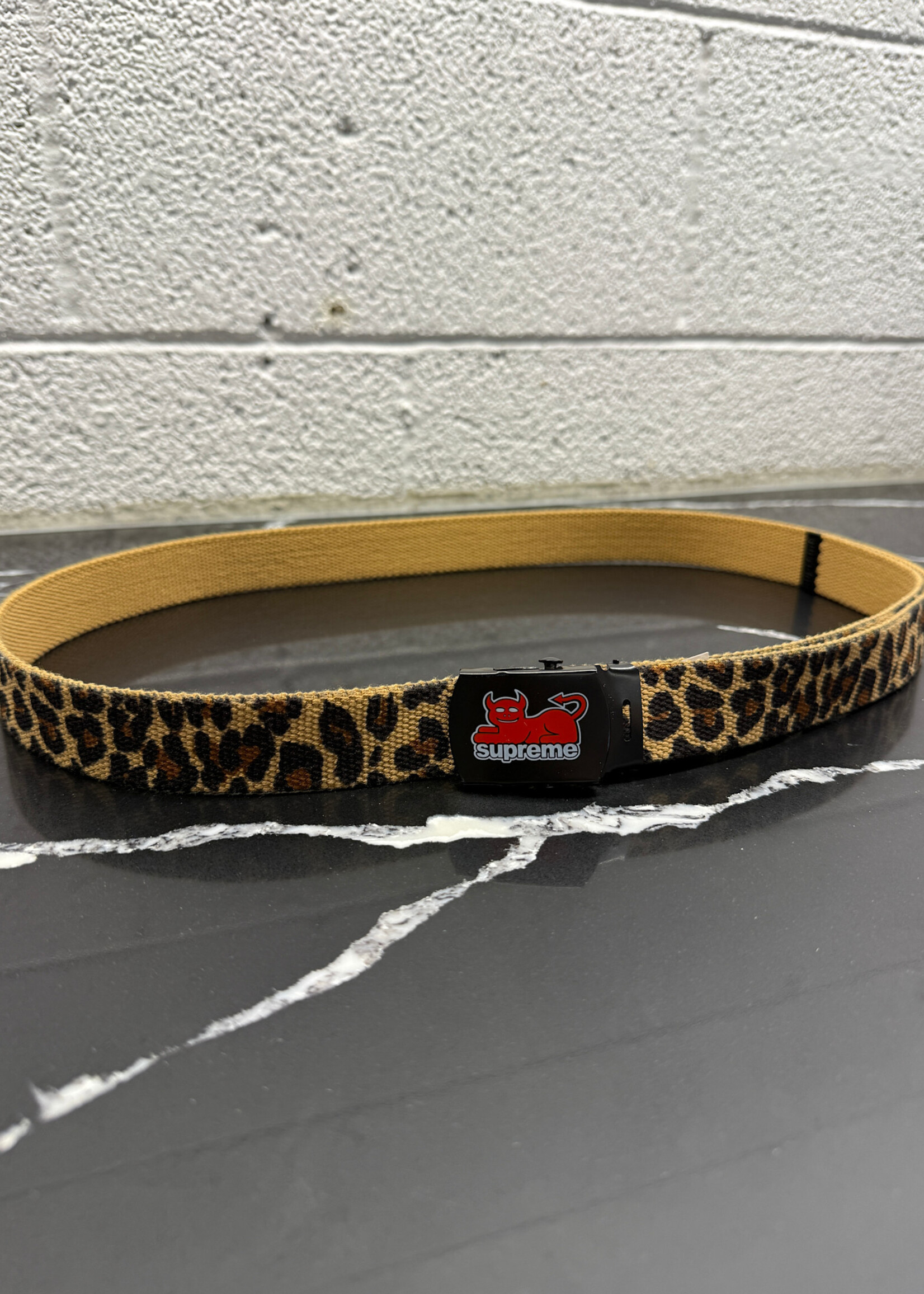 Supreme Toy Machine Cheetah Print Belt