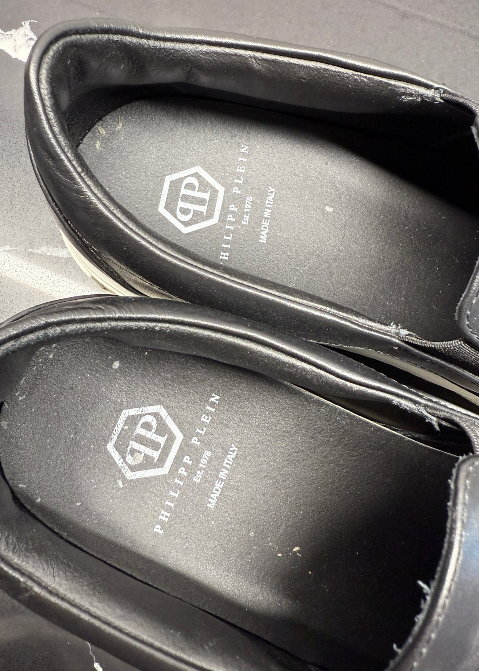 Phillip Plein Black Slip On 40/7.5