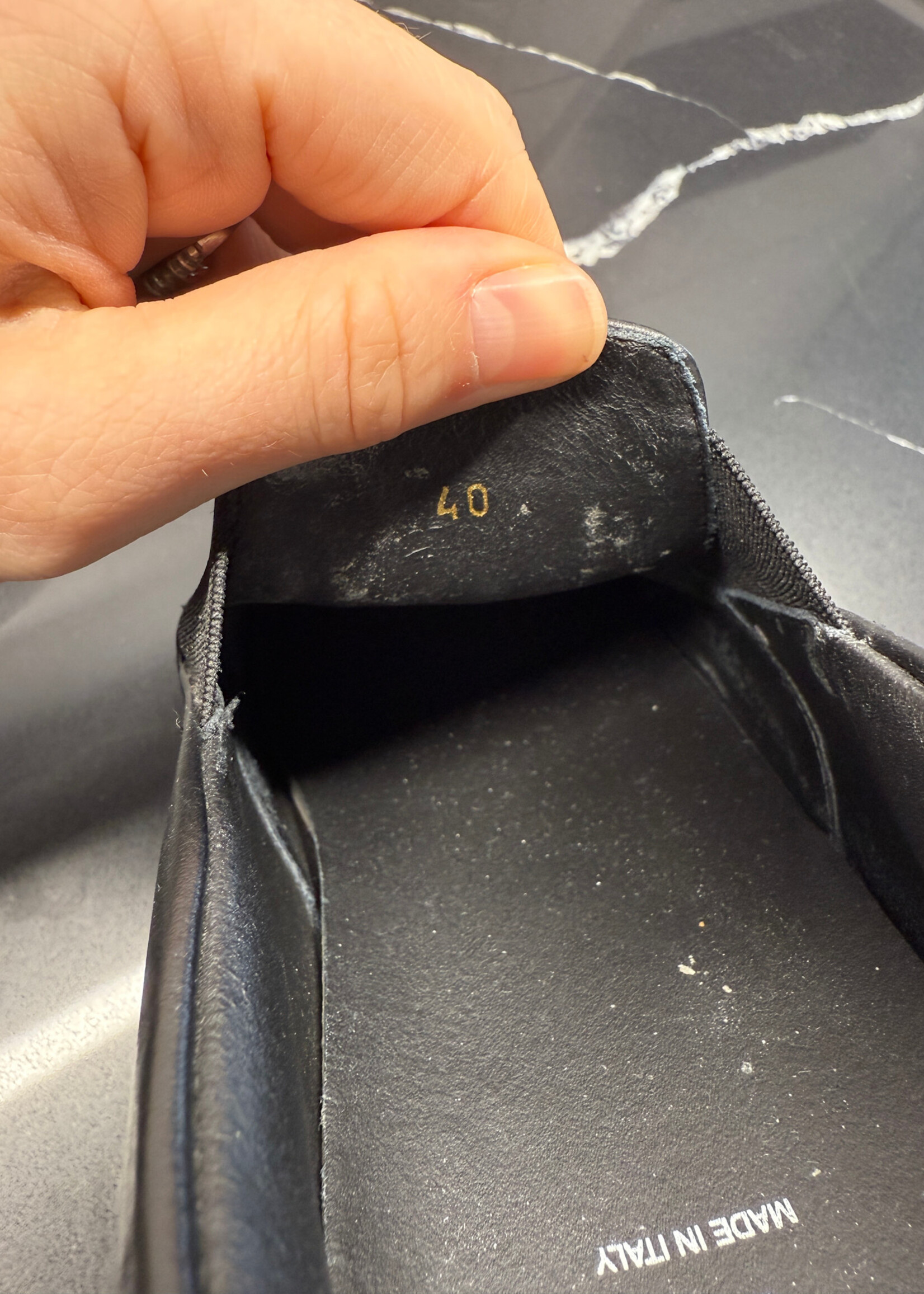 Phillip Plein Black Slip On 40/7.5