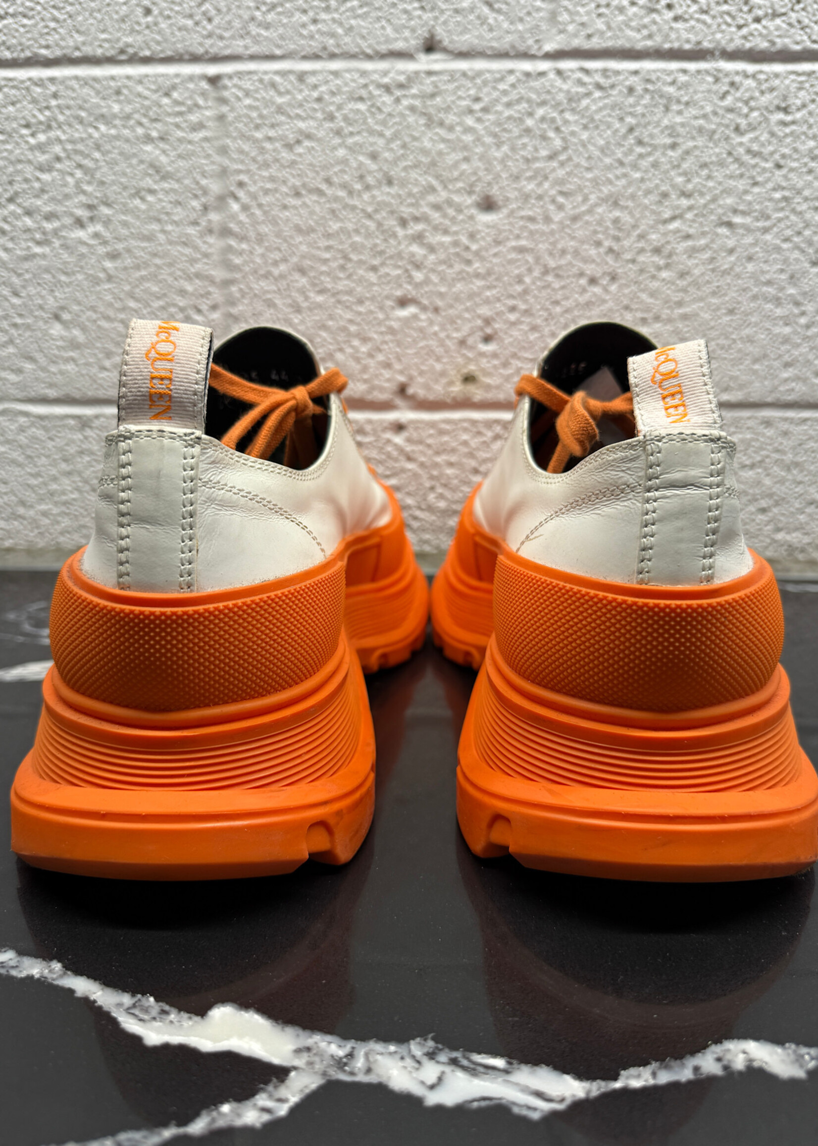 Alexander McQueen Orange Platform Sneaker 44/11