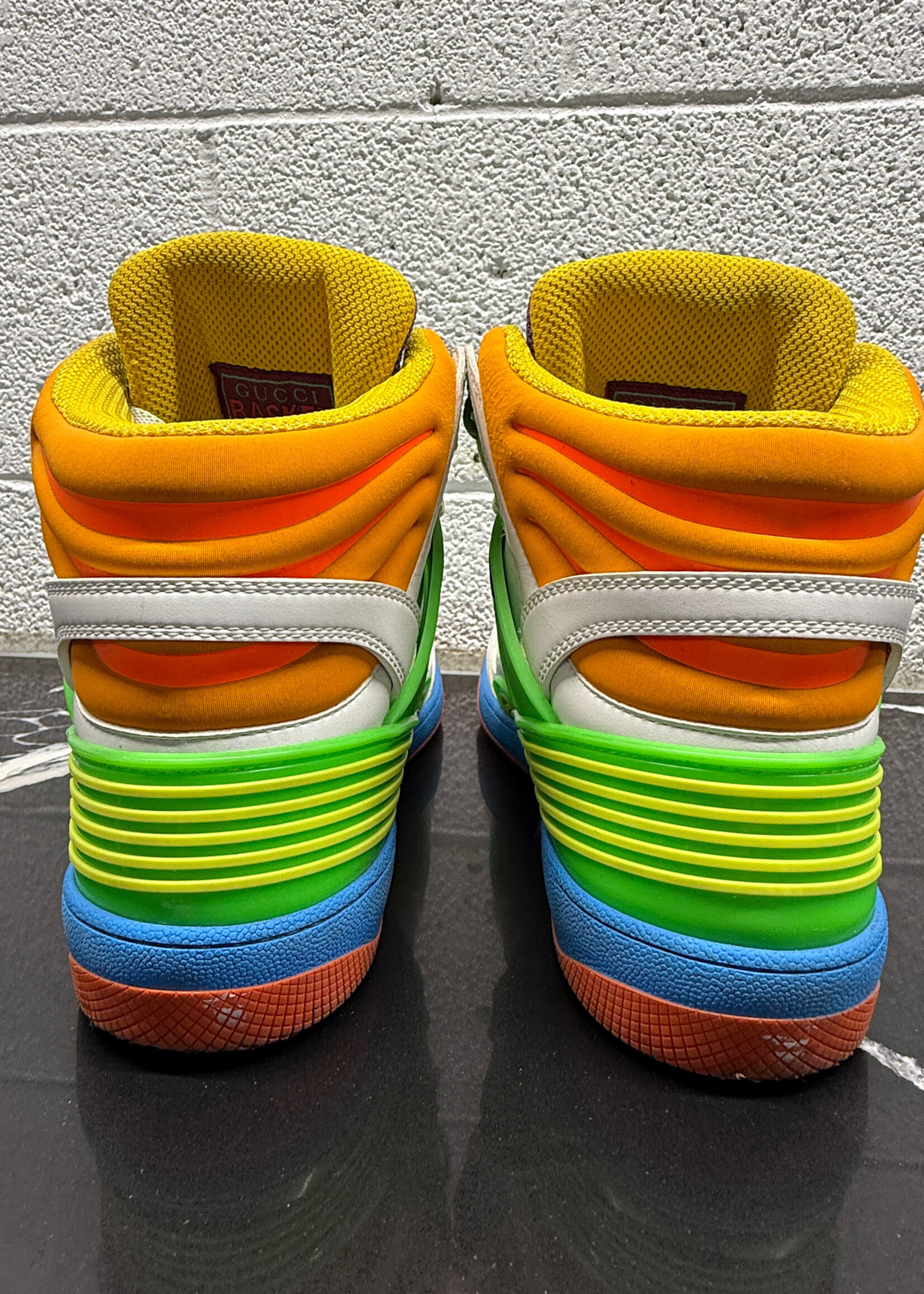 Gucci Rainbow Basket Sneakers Masc 9
