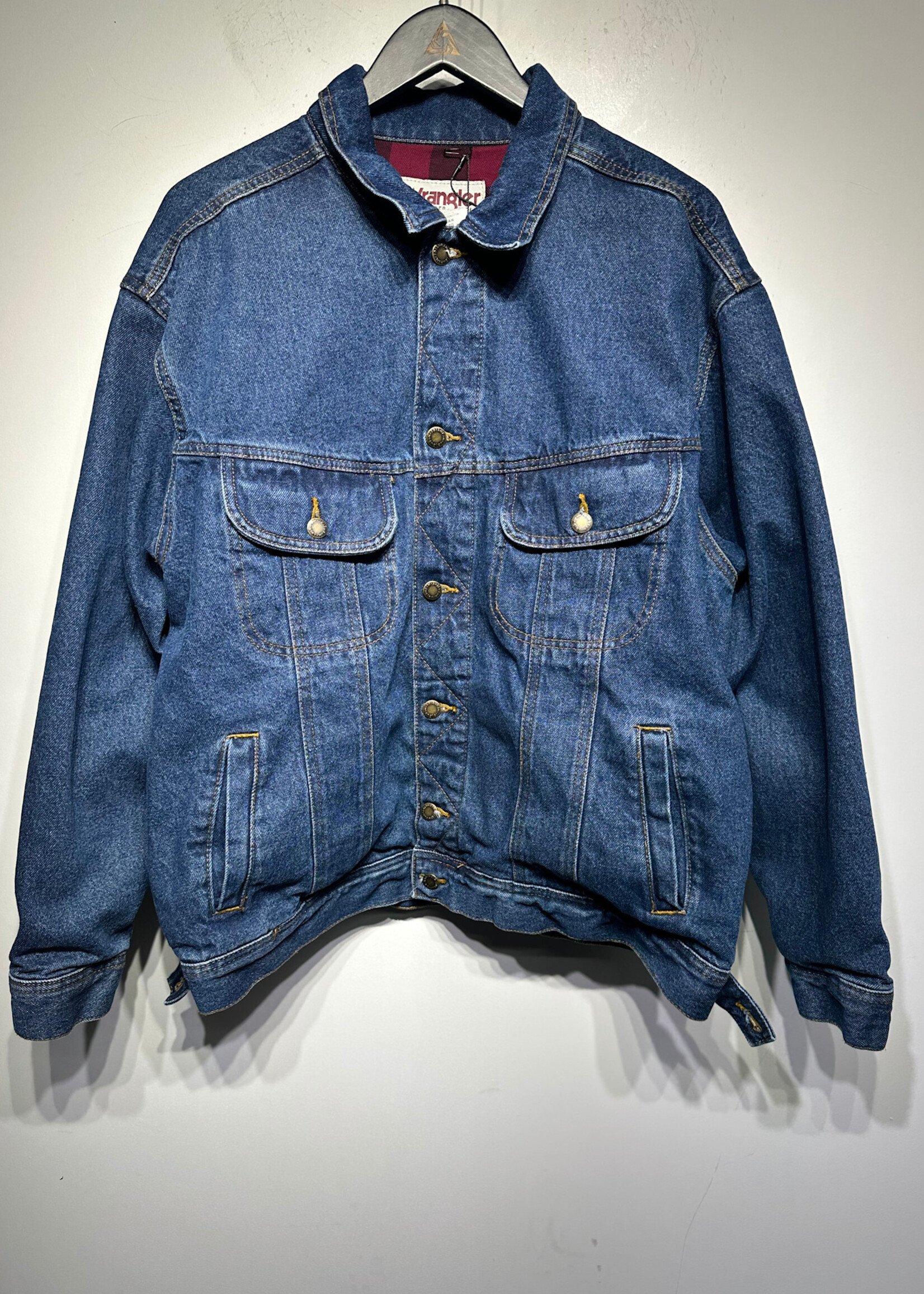 Wrangler Dark Wash Lined Denim Jacket XL
