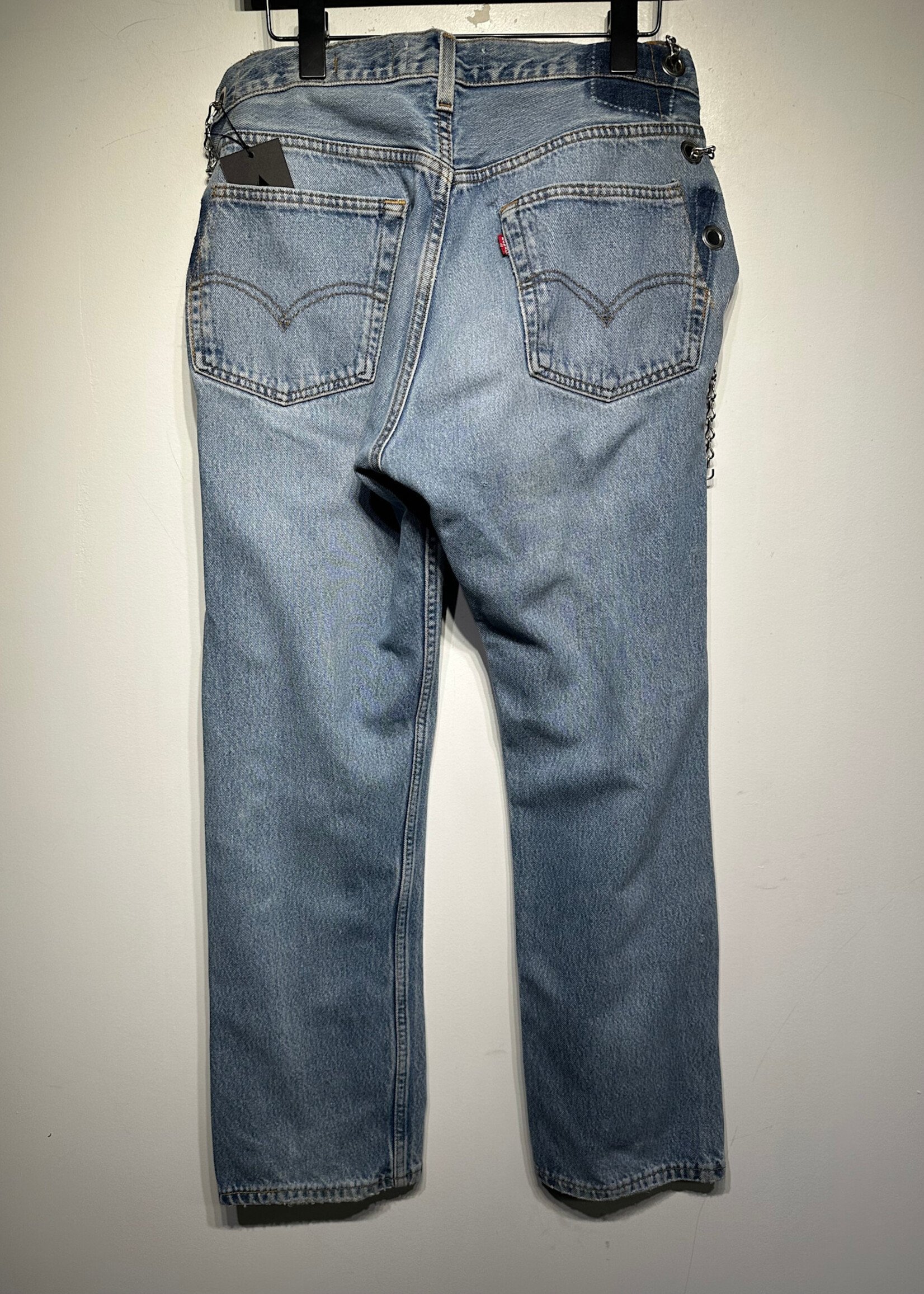Fixed By Fox Light Wash Rework Chain Denim Fem 29