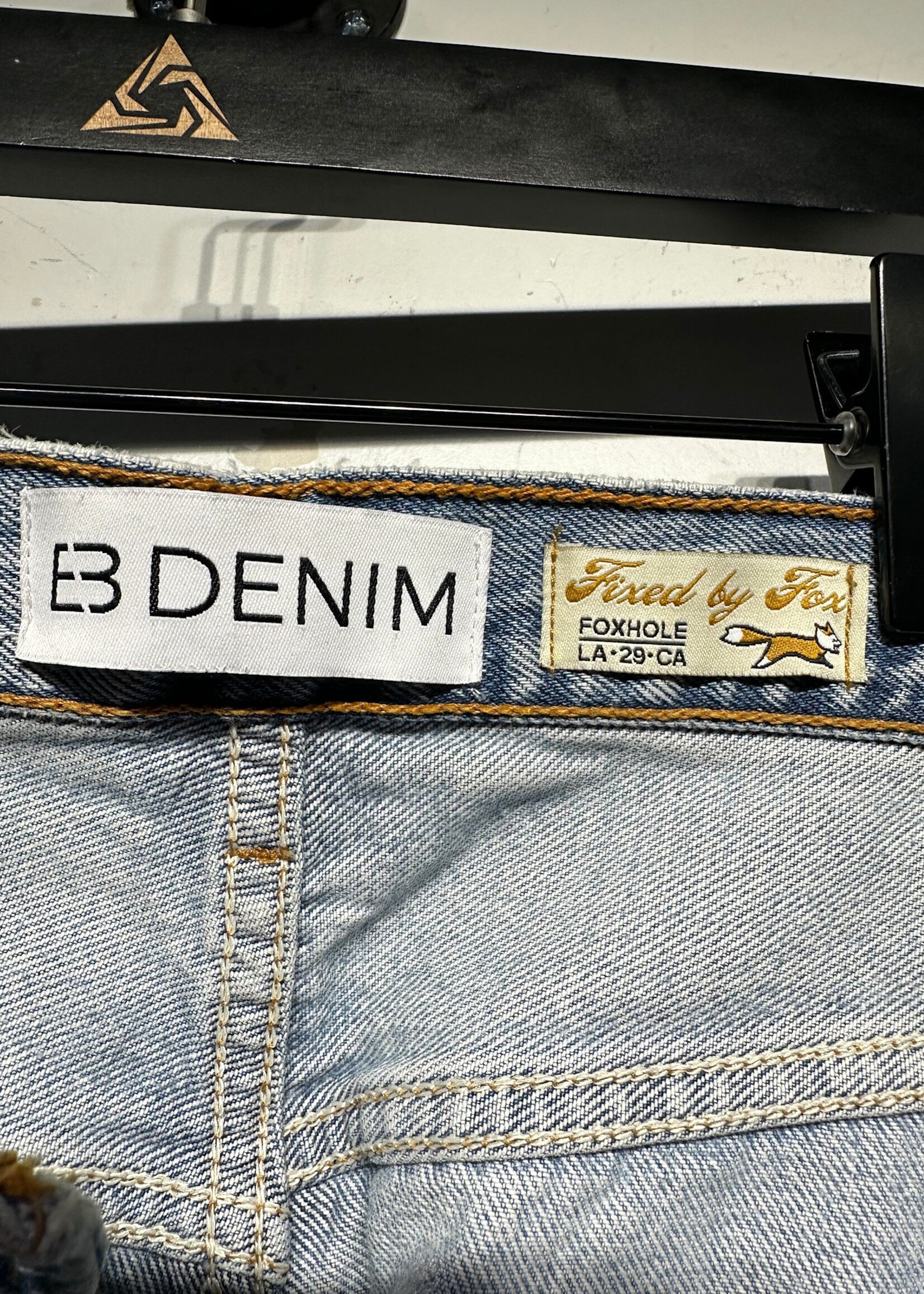 Fixed By Fox Light Wash Rework Chain Denim Fem 29