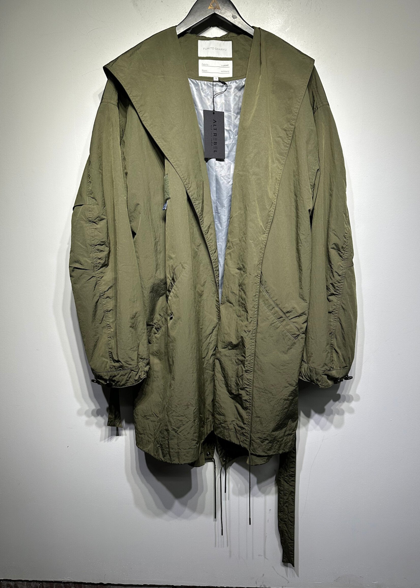 Fumito Ganry Green Nylon Jacket L