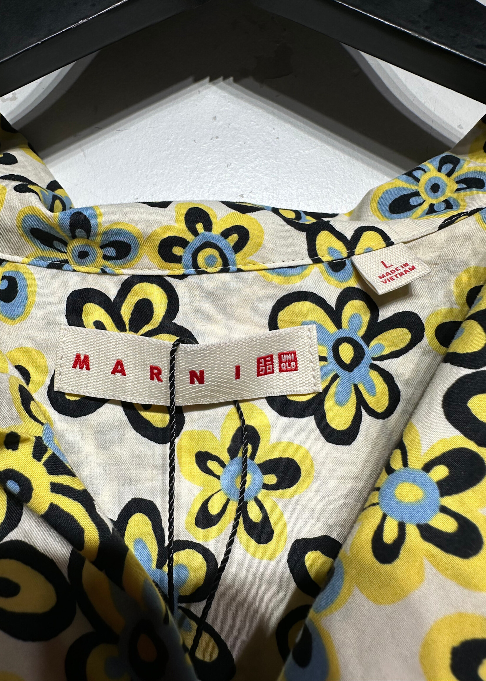 Marni x Uniqlo Yellow Floral Camp Shirt L