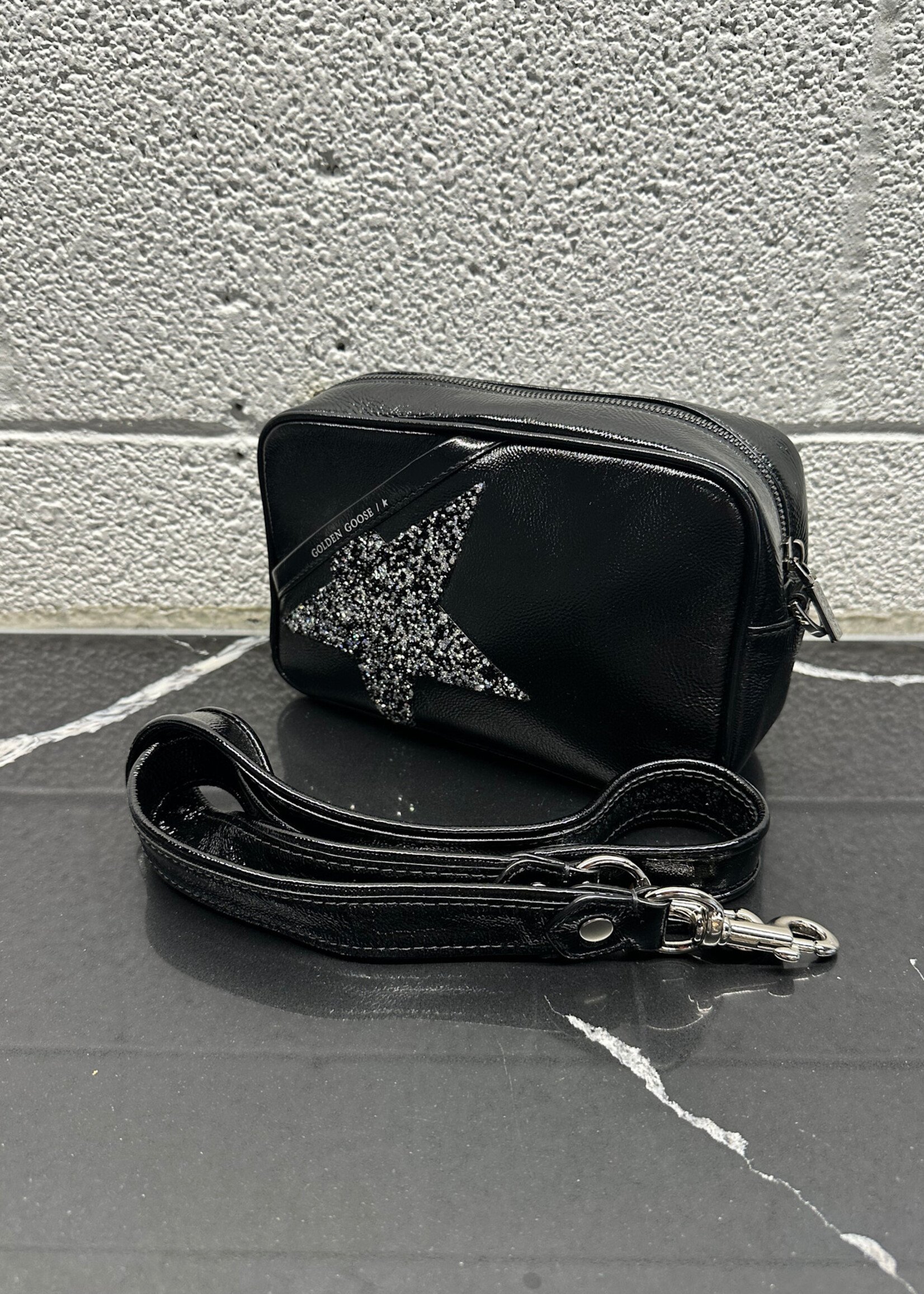 Golden Goose Black Patent Crossbody