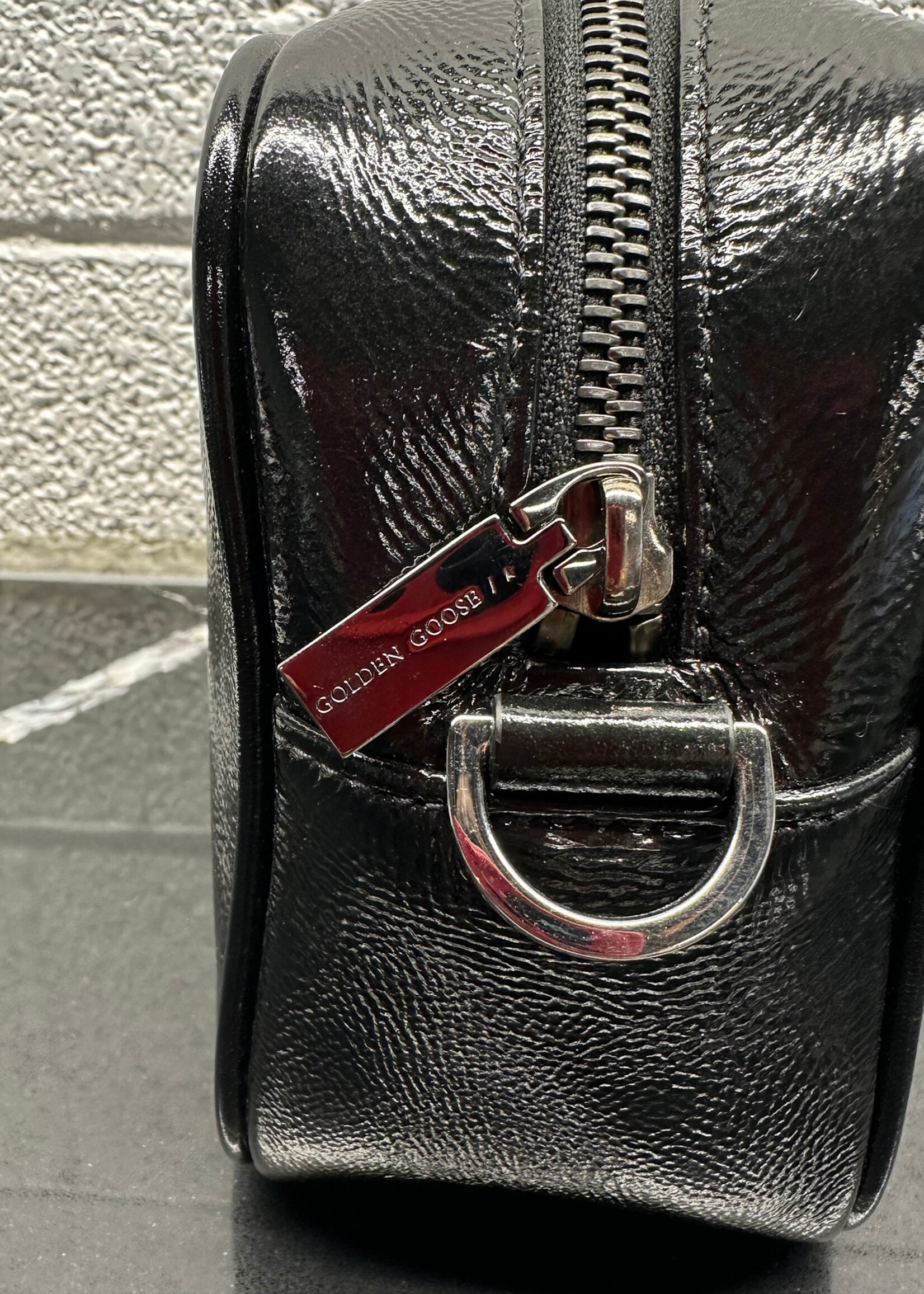 Golden Goose Black Patent Crossbody