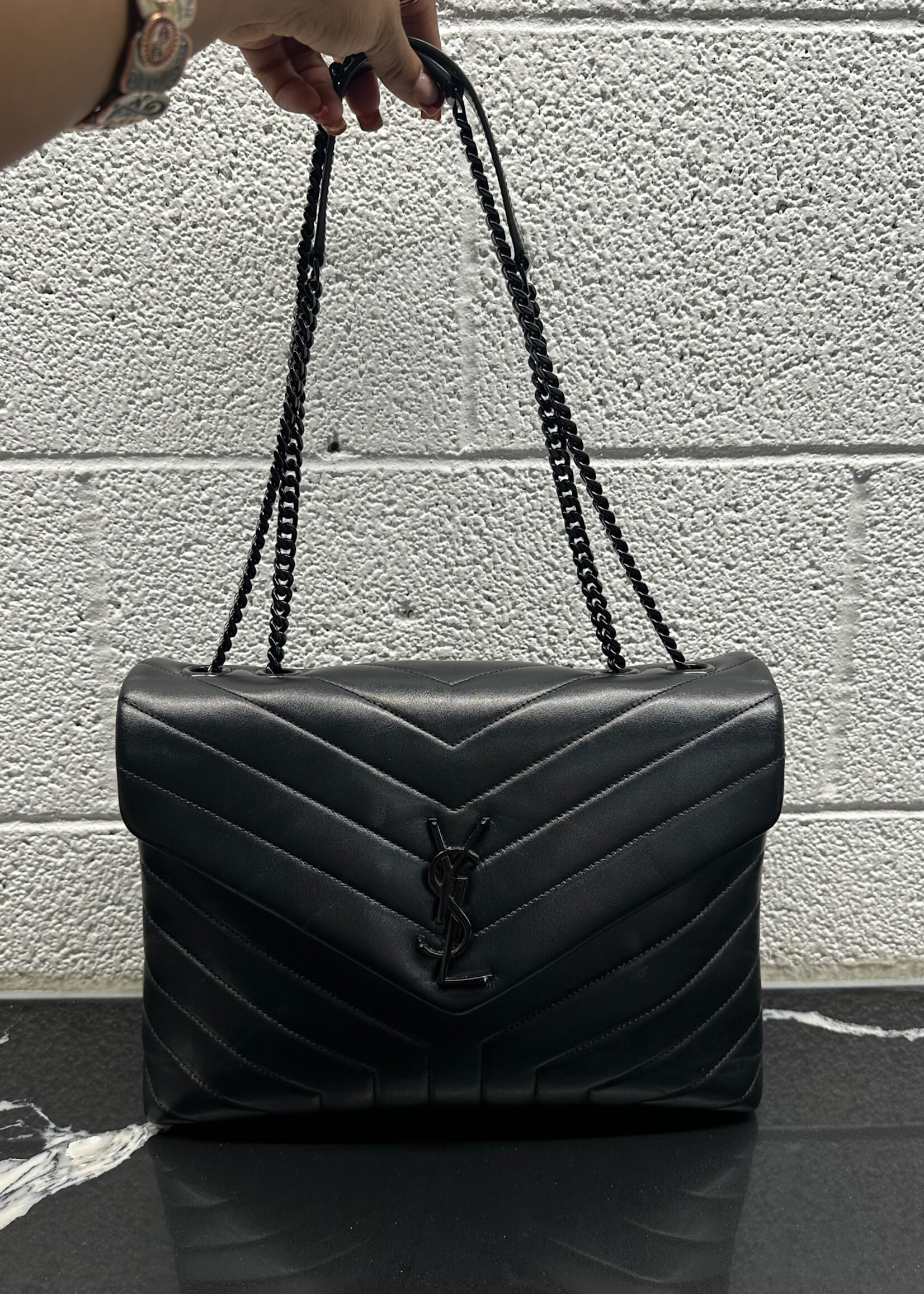 YSL Loulou Metelasse Quilted Leather Handbag