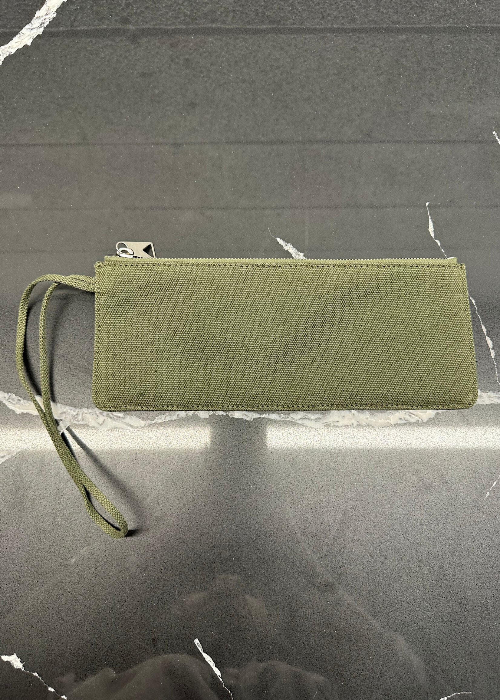 Bottega Veneta Green Canvas Casette AS IS