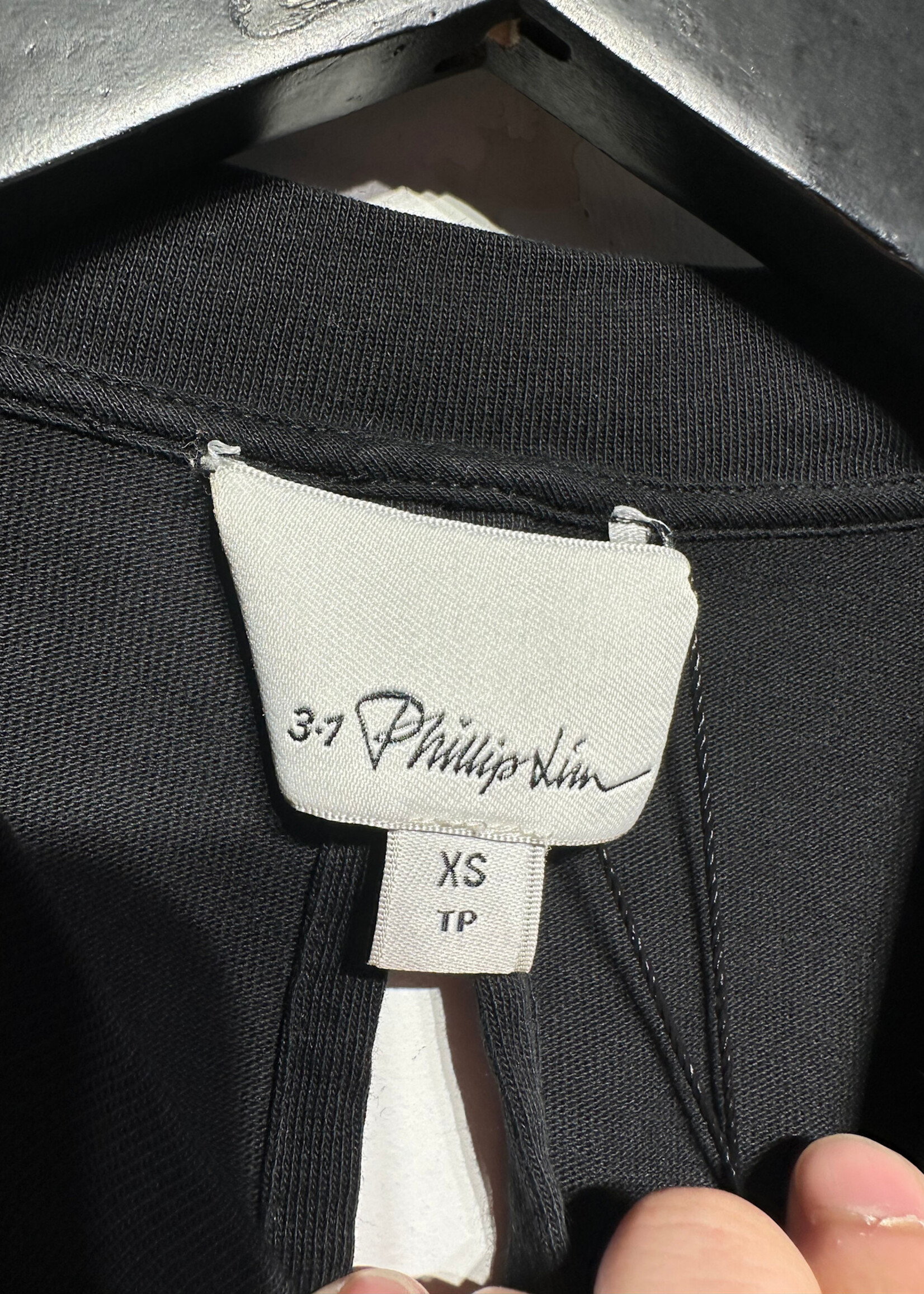 Phillip Lim Pierced Sleeve Black LS XS