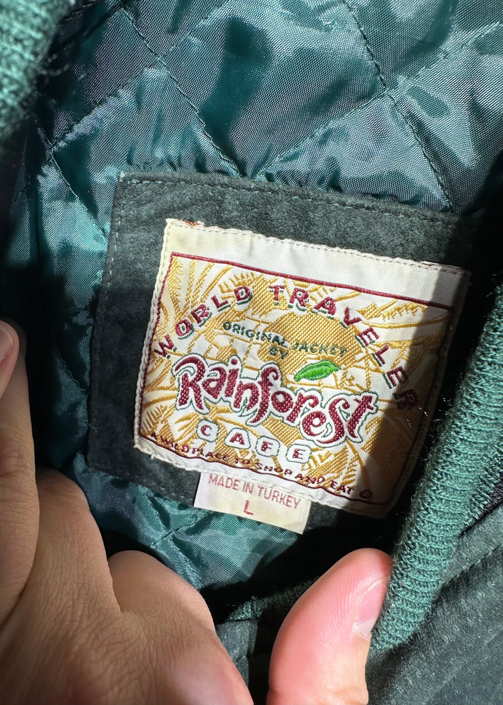Rainforest Café Vintage Green Jacket L