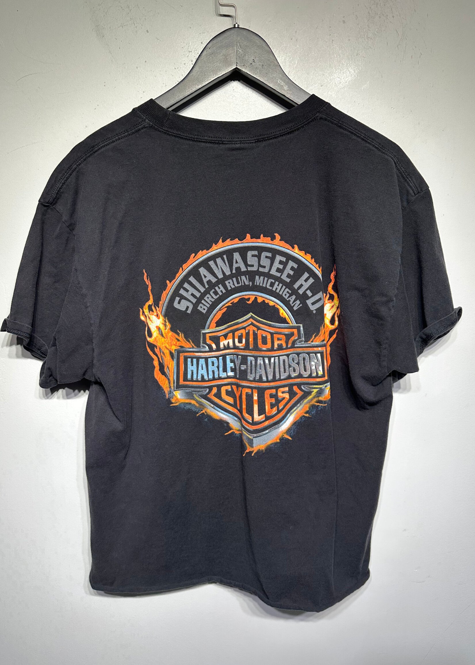 Harley Cropped 'Shawassee Black Tee L