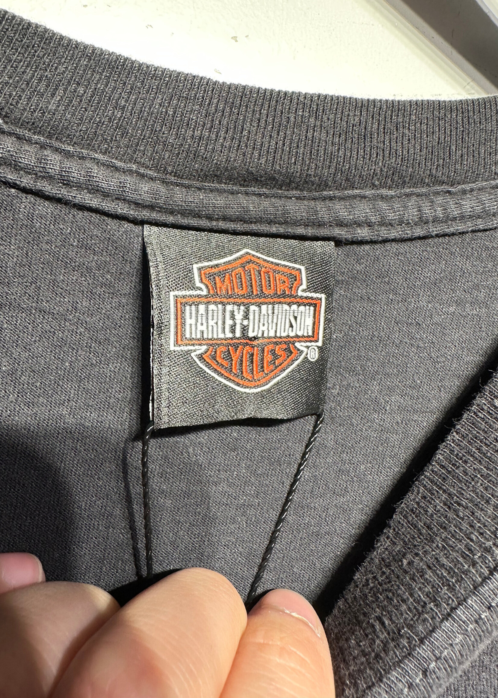 Harley Cropped 'Shawassee Black Tee L