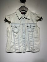 Deisel Light Blue Snap Up Vest XS