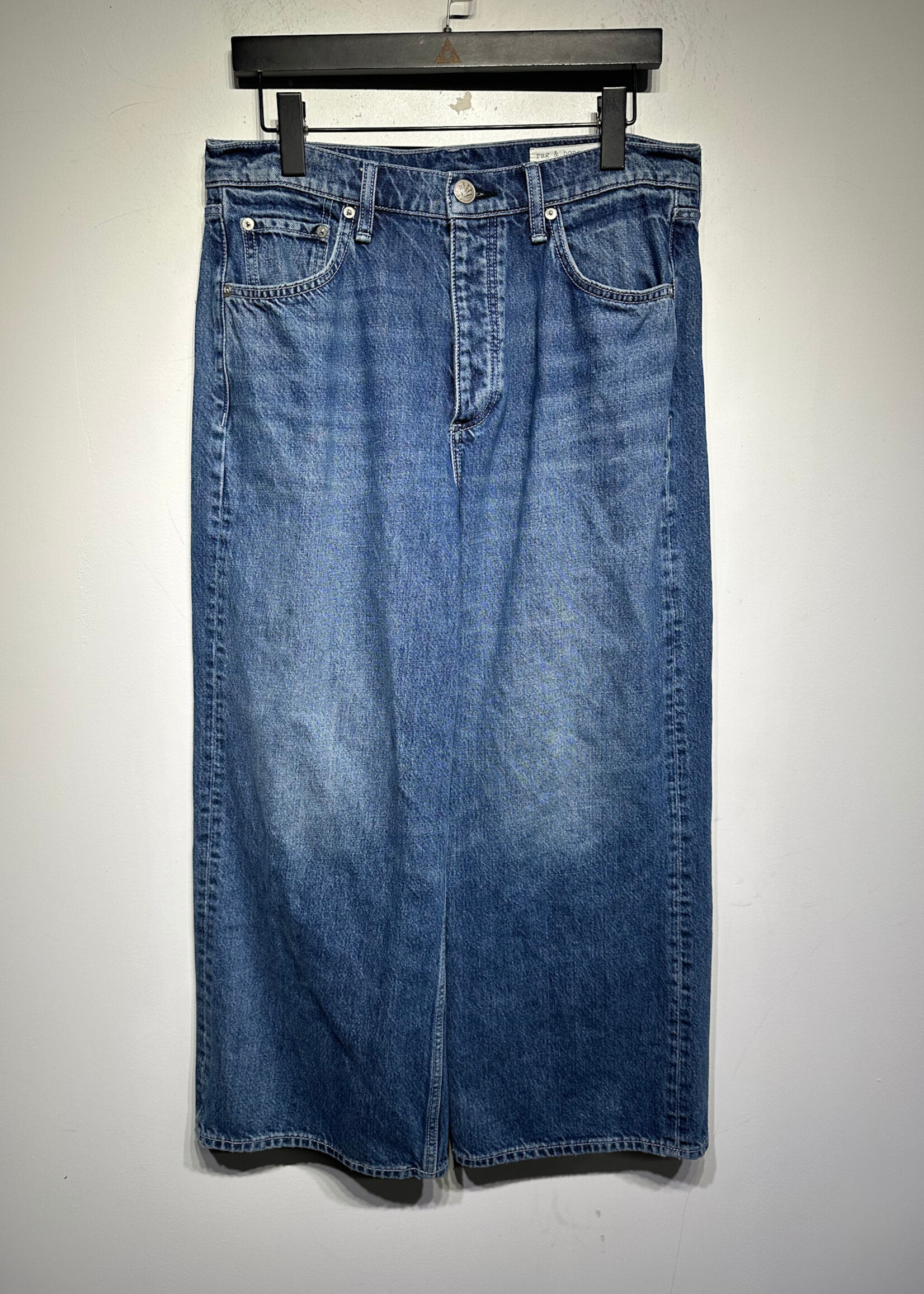 Rag & Bone "Andi Hi-Rise" Wide Leg Jeans Fem 30