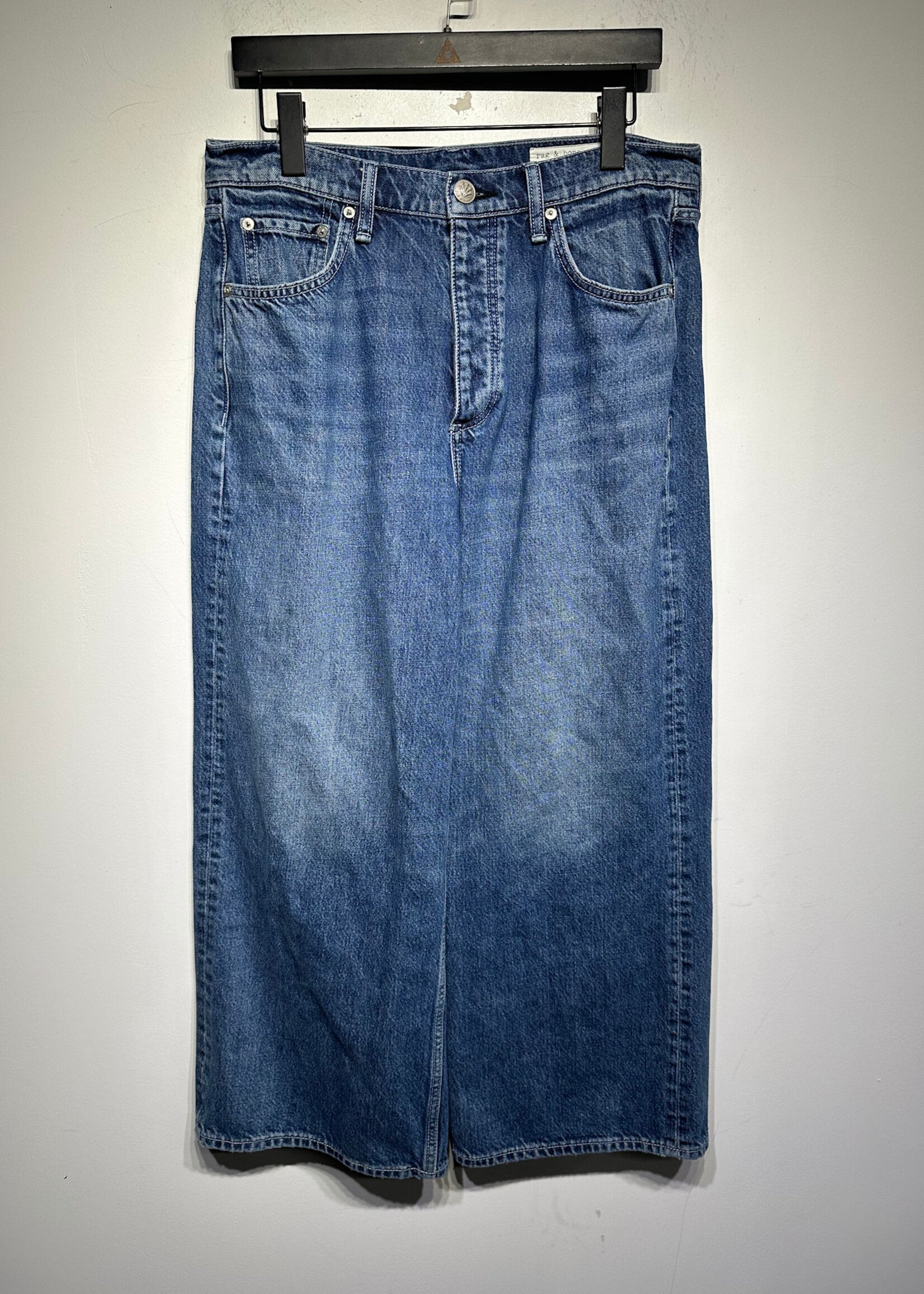 Rag & Bone "Andi Hi-Rise" Wide Leg Jeans Fem 30