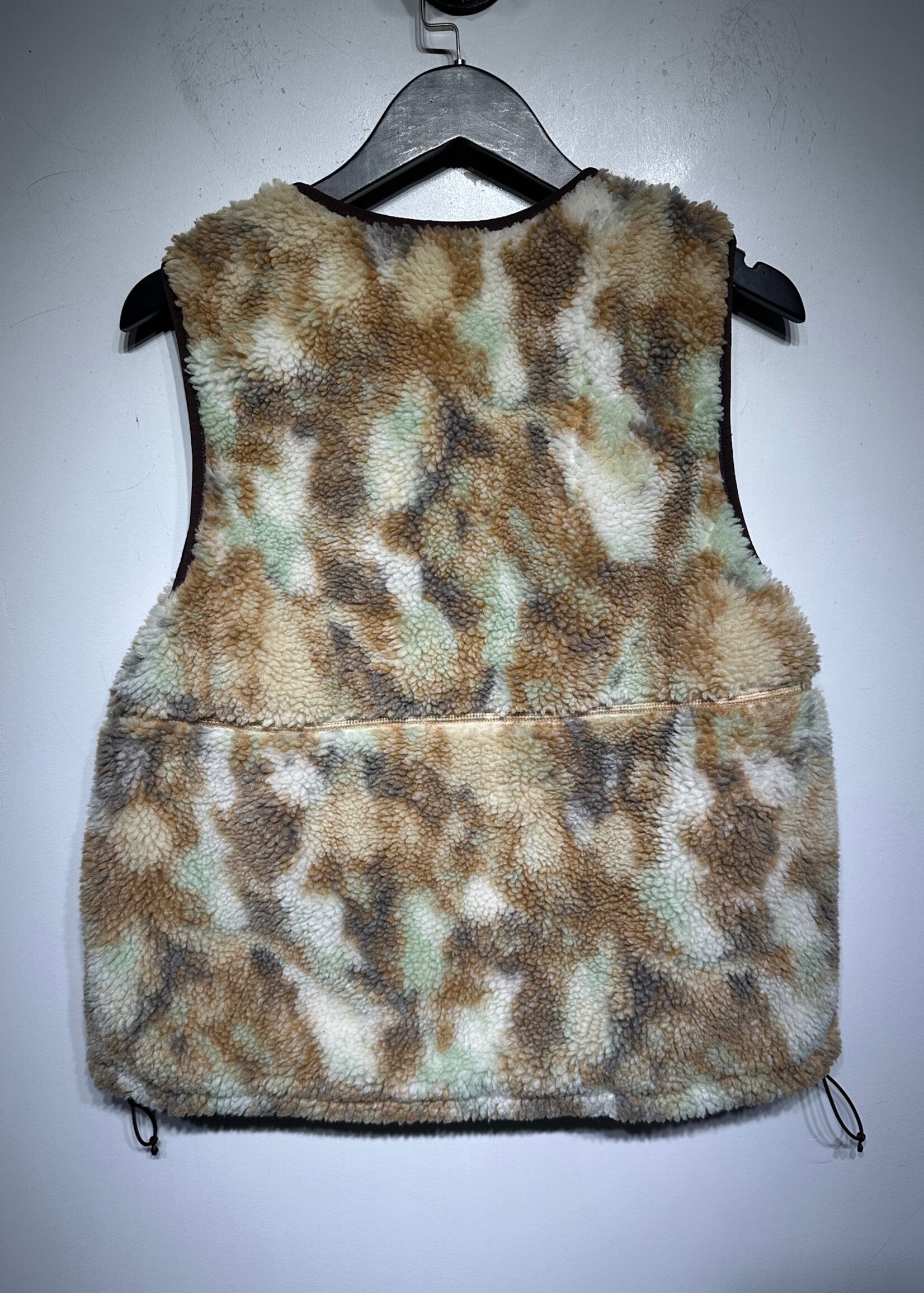 The North Face Sherpa Green Brown Vest Fem L